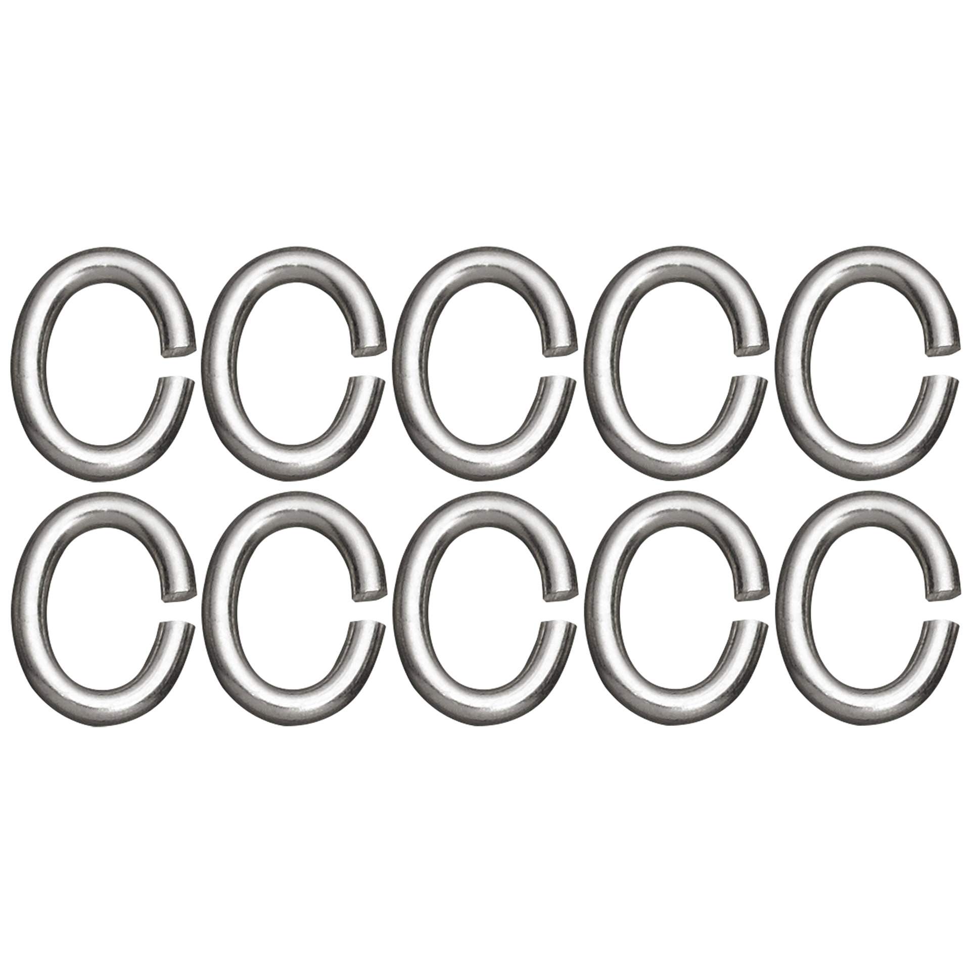 Ovale motringer, sølv, sølv