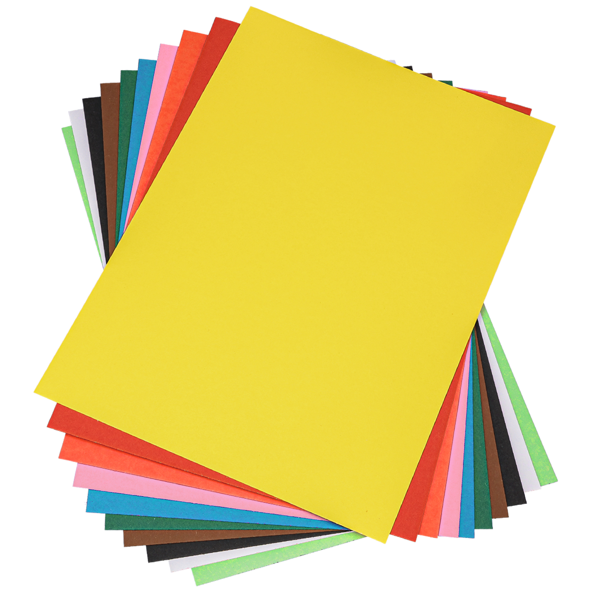 Korttipahvi, sekalaiset värit