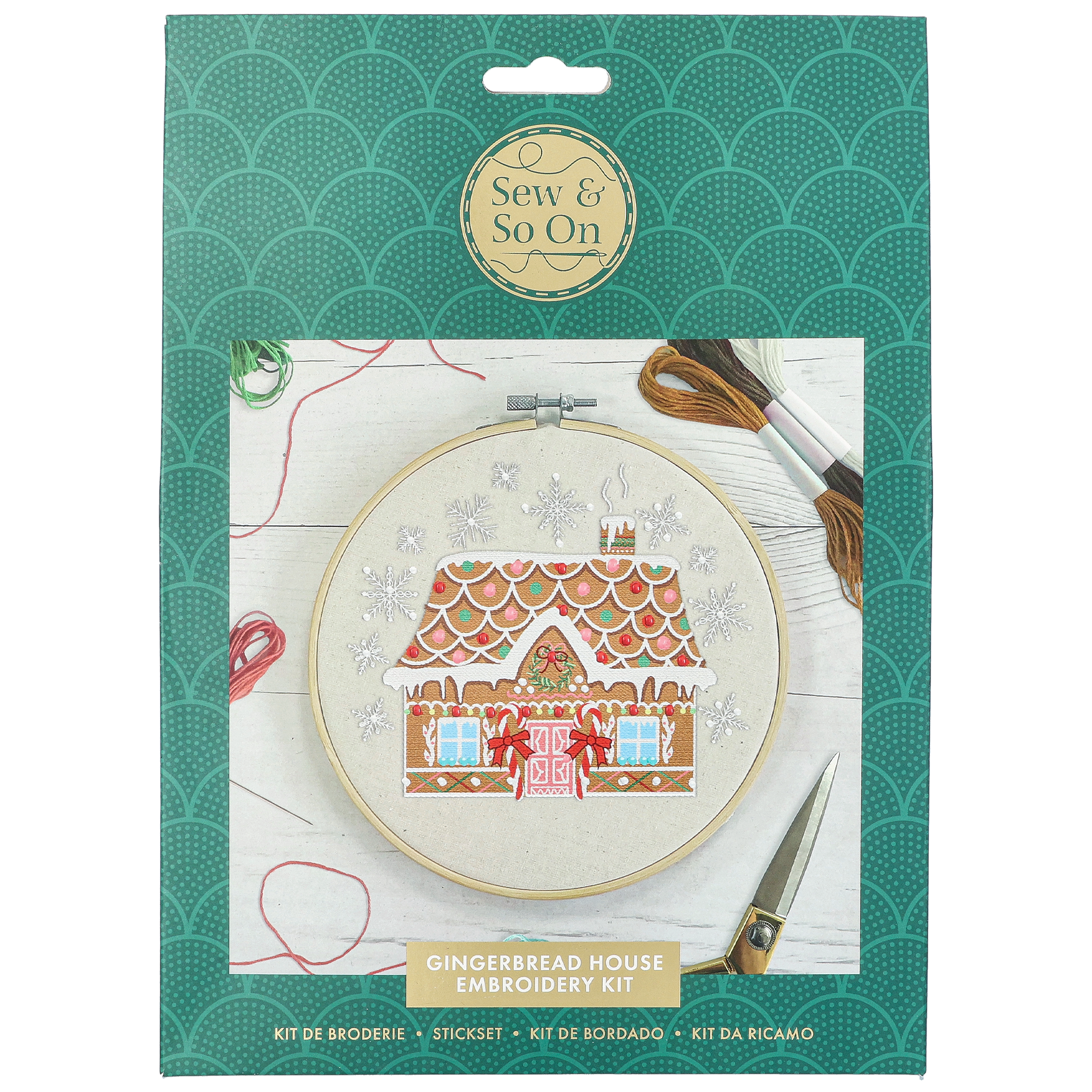 Broderisett pepperkakehus