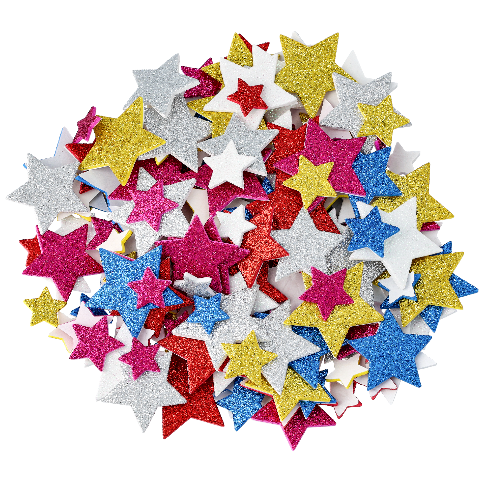 Foam stickers glitterstjerner
