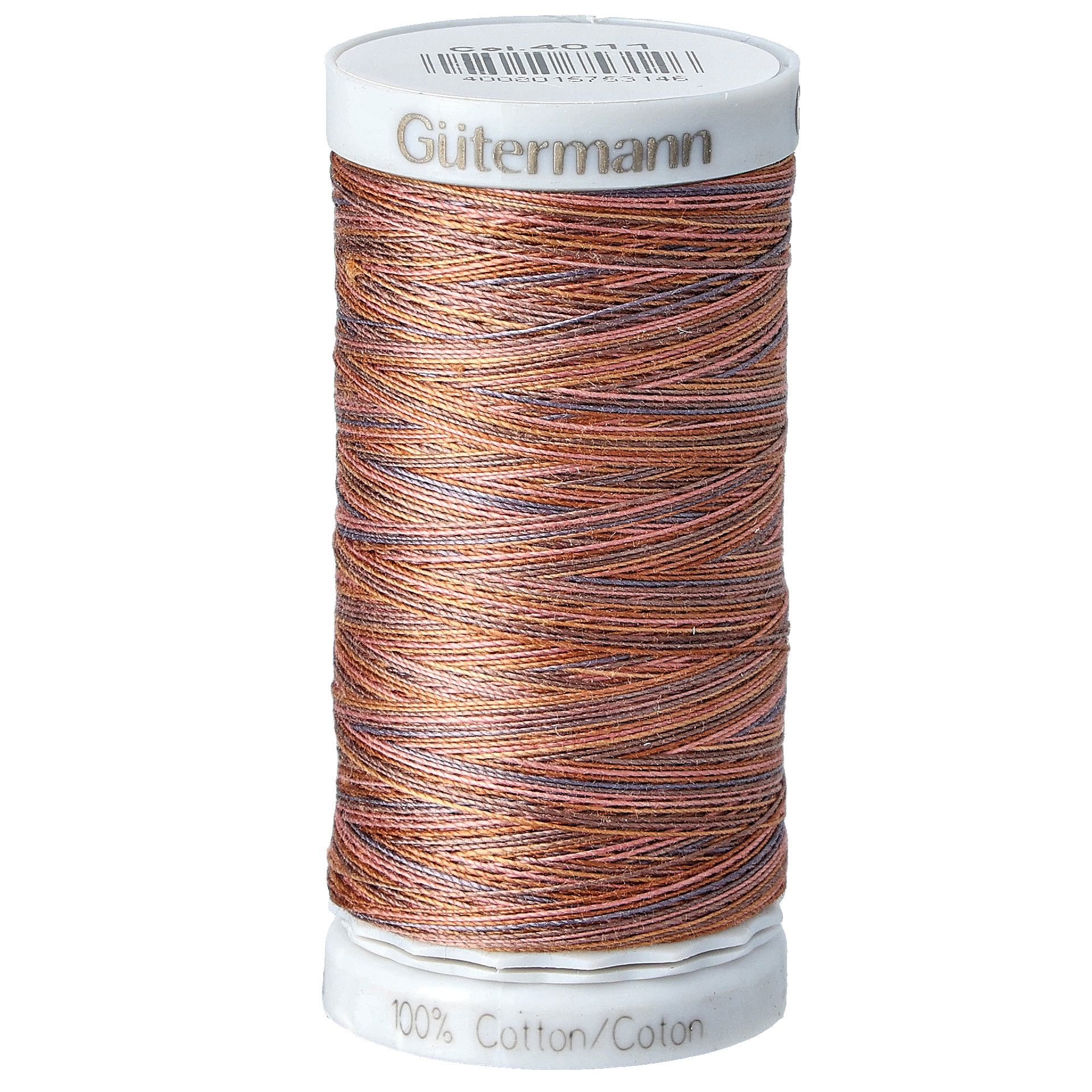 Gütermann Sytråd Cotton 30, brunt meleret