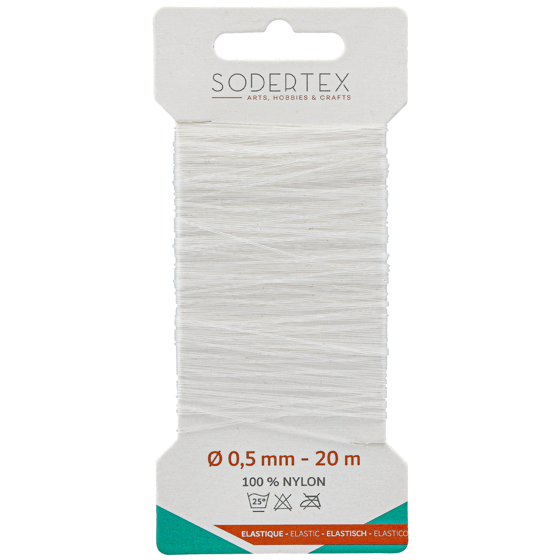 Elastinen nailonlanka 0,5 mm