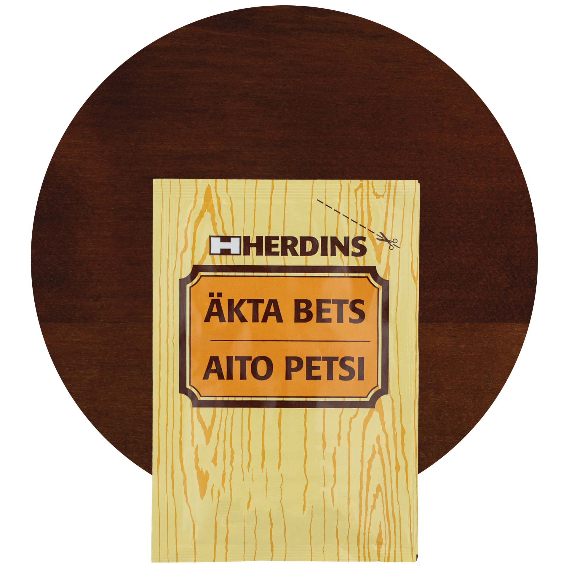 Aito petsi, kastanjanruskea