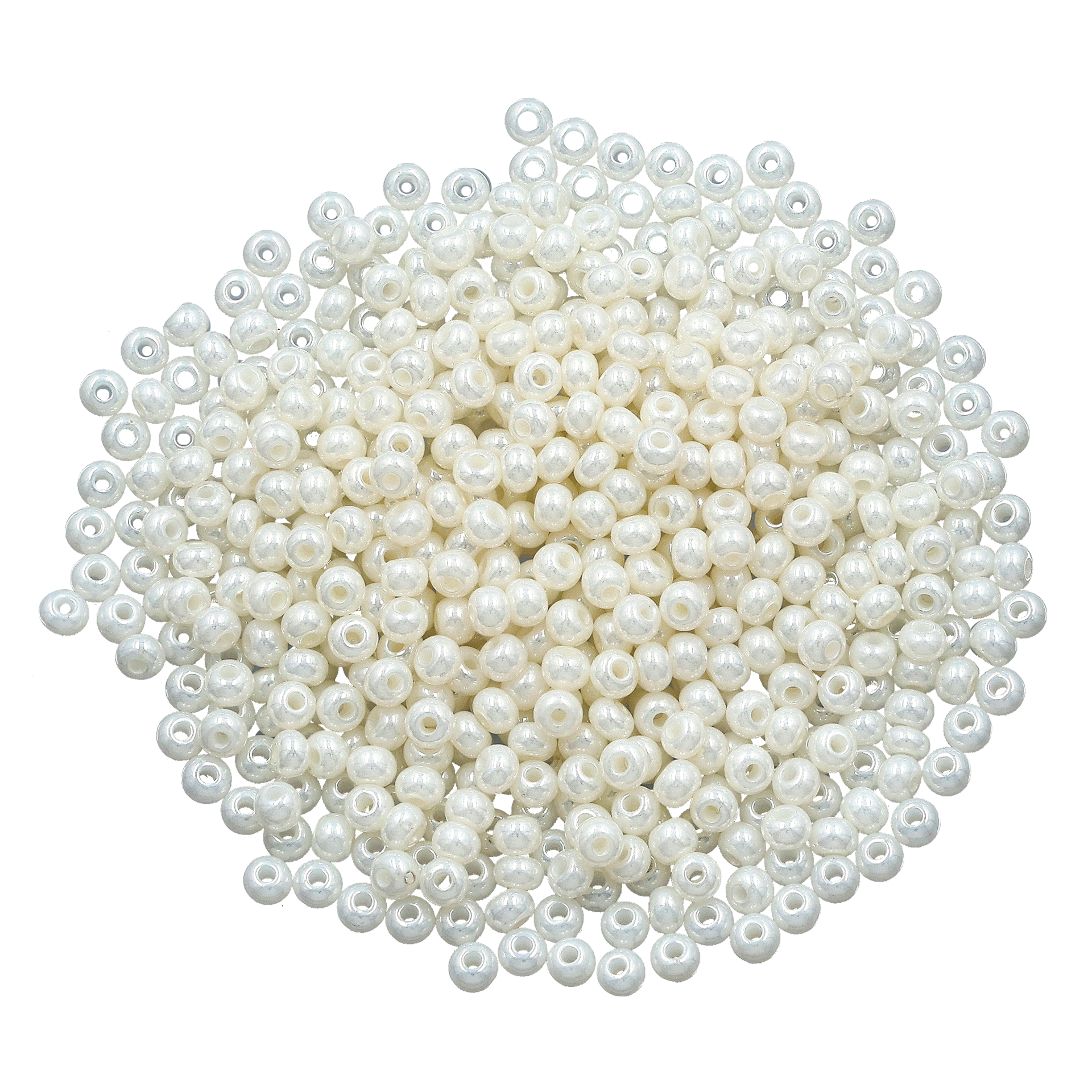Rocaillespärlor 6/0, pärlemor