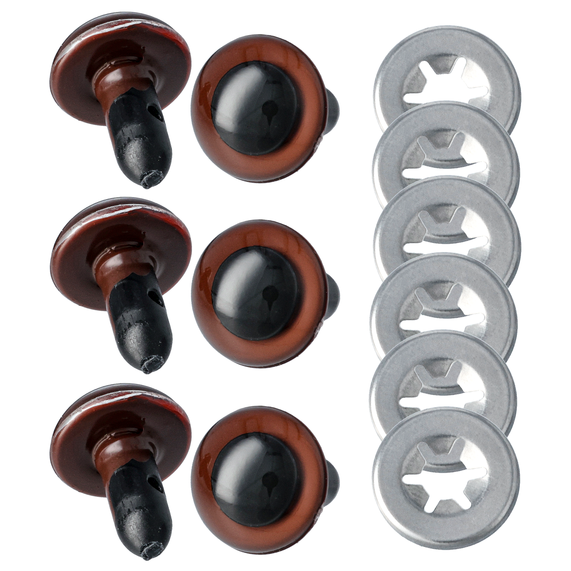 Sikkerhedsøjne, brun