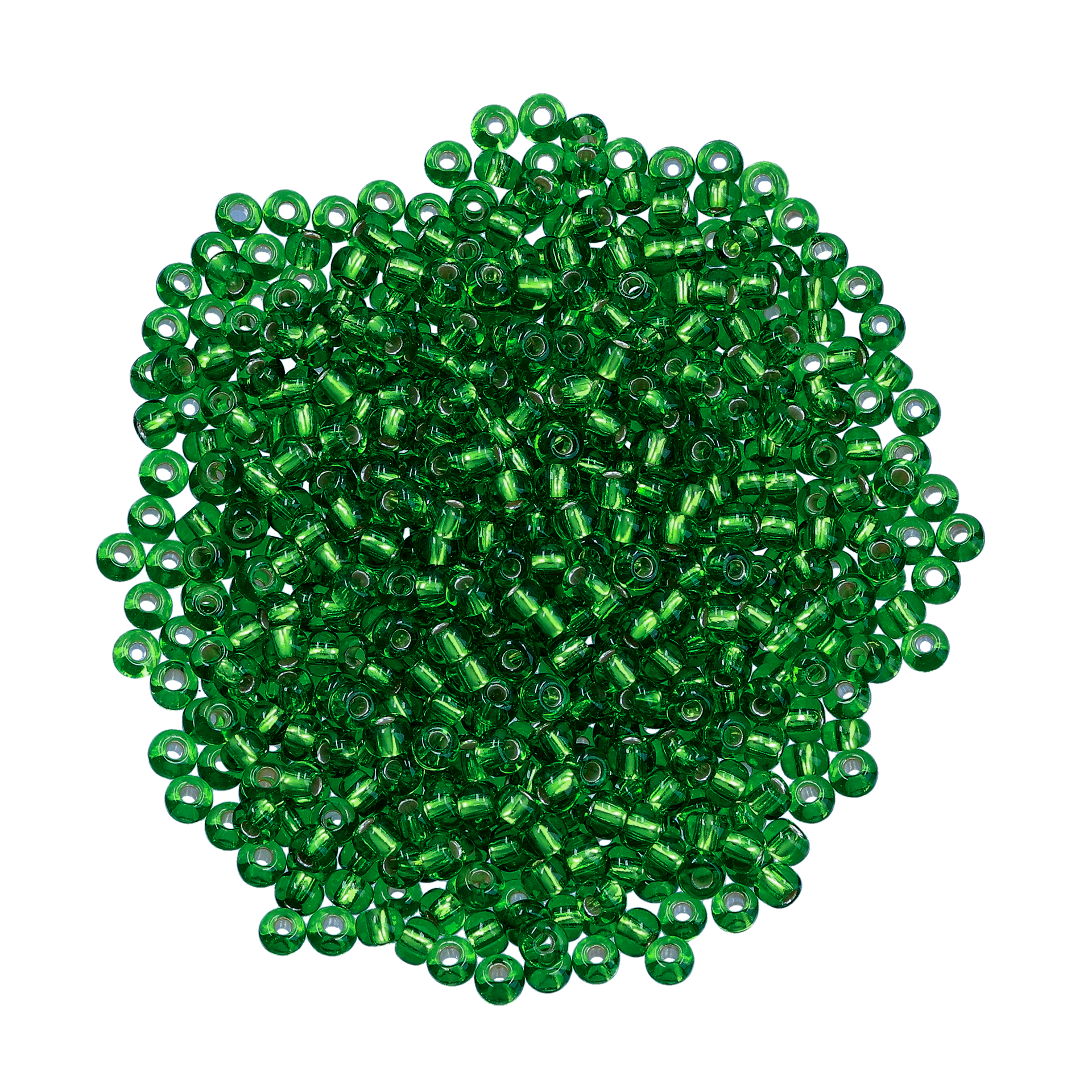 Rocaille 6/0, mørkgrønn skimrende