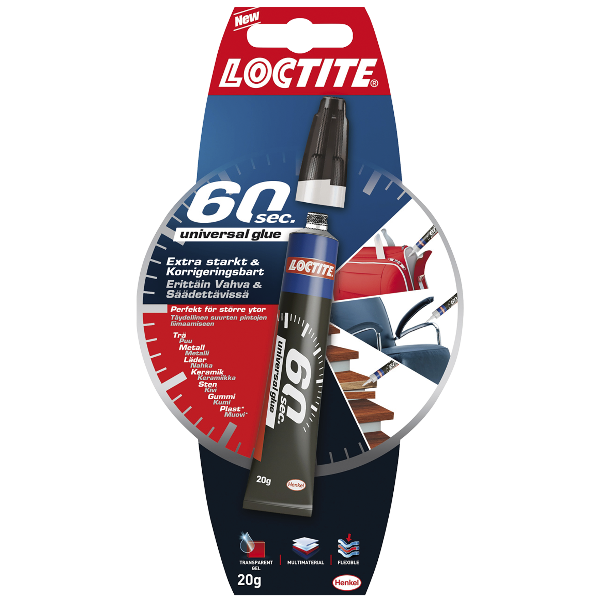 Loctite 60 sec.