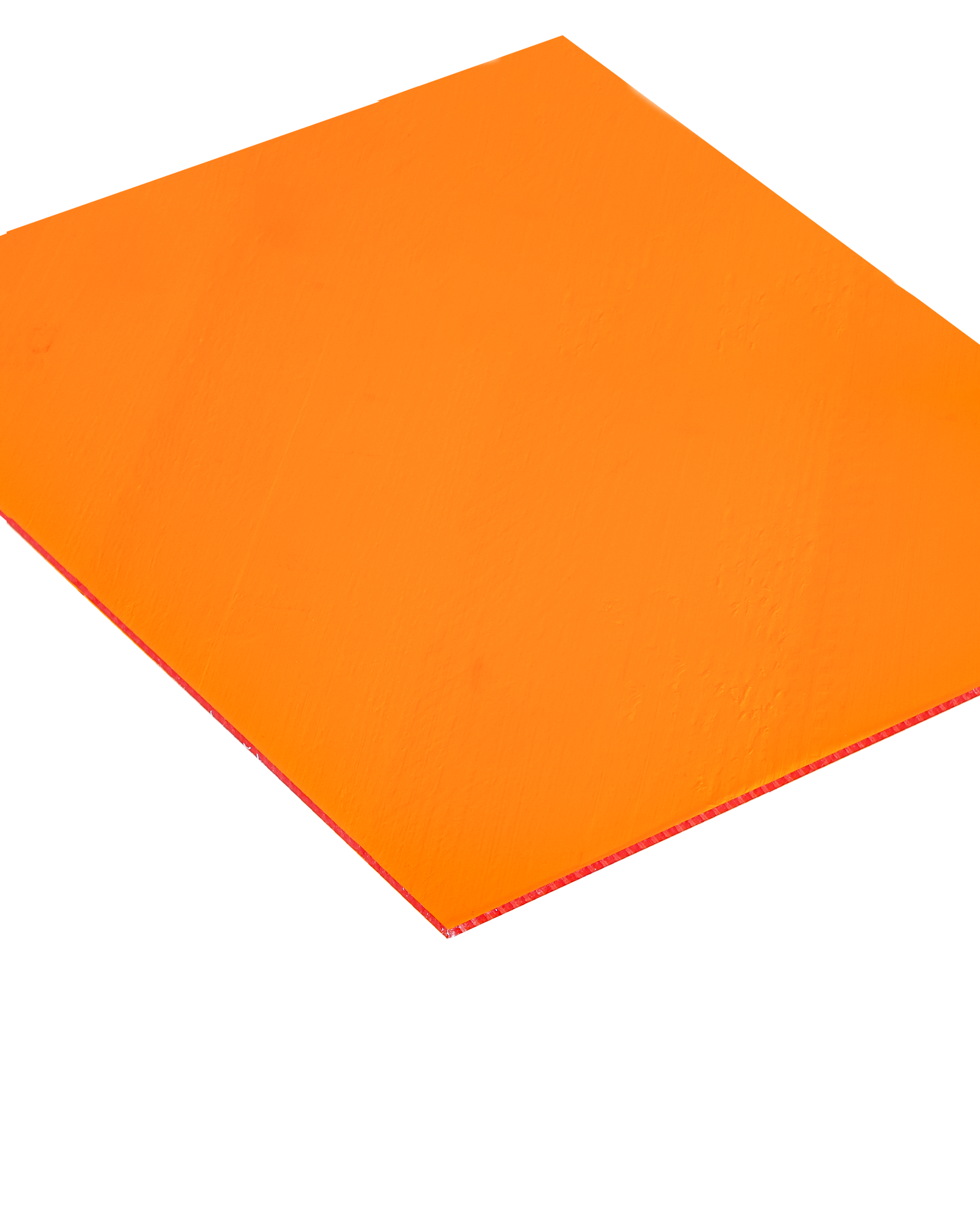 Akrylplastplade, transparent orange