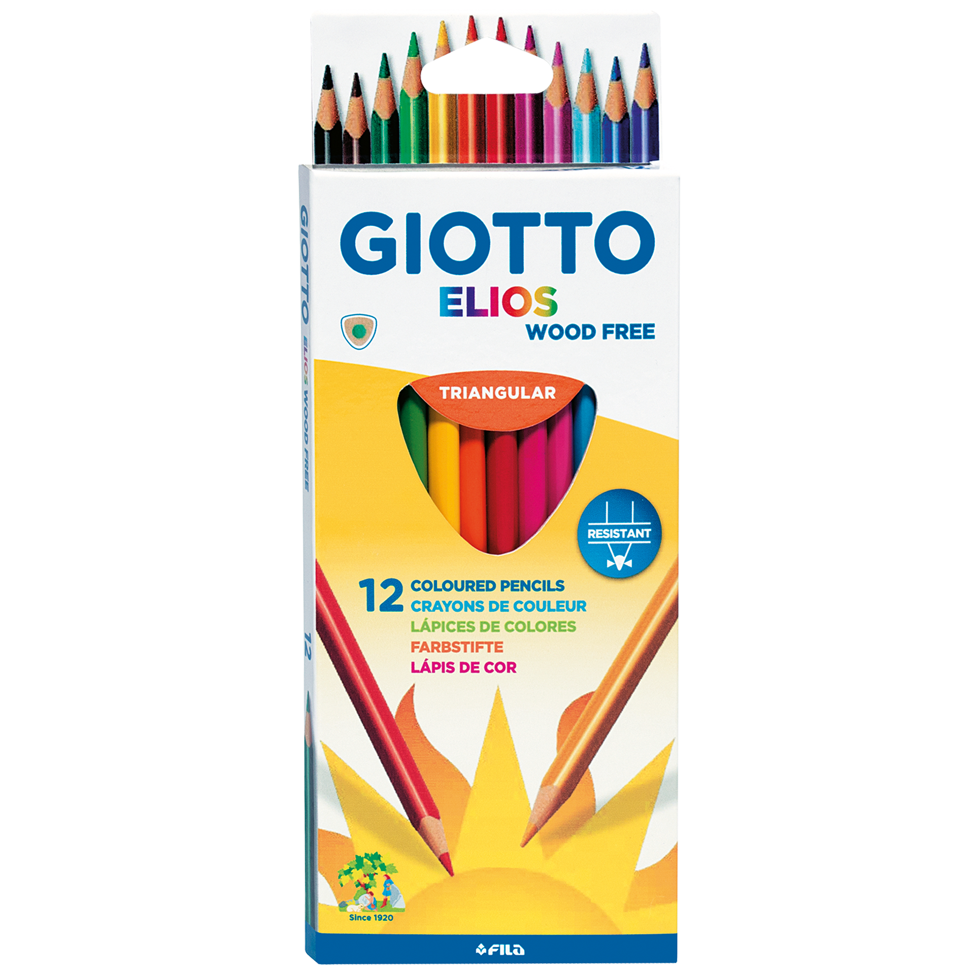 Fargeblyant Giotto Elios, 12 stk