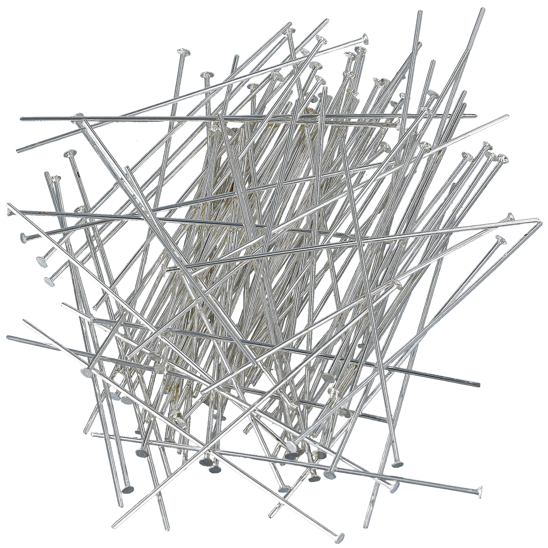 Hattepinne, sølvbelagt