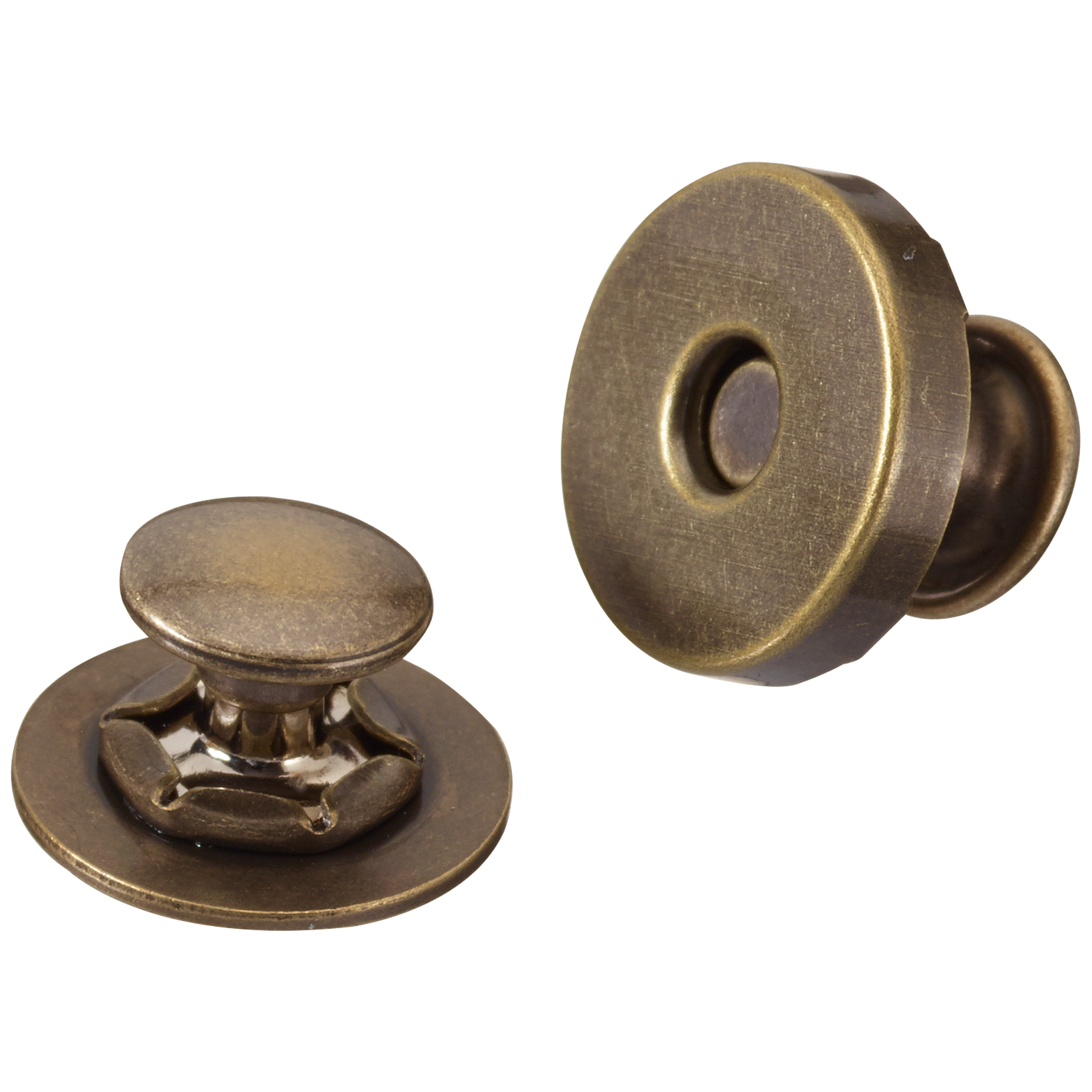 Magneettilukko niitillä, antiikki messinki