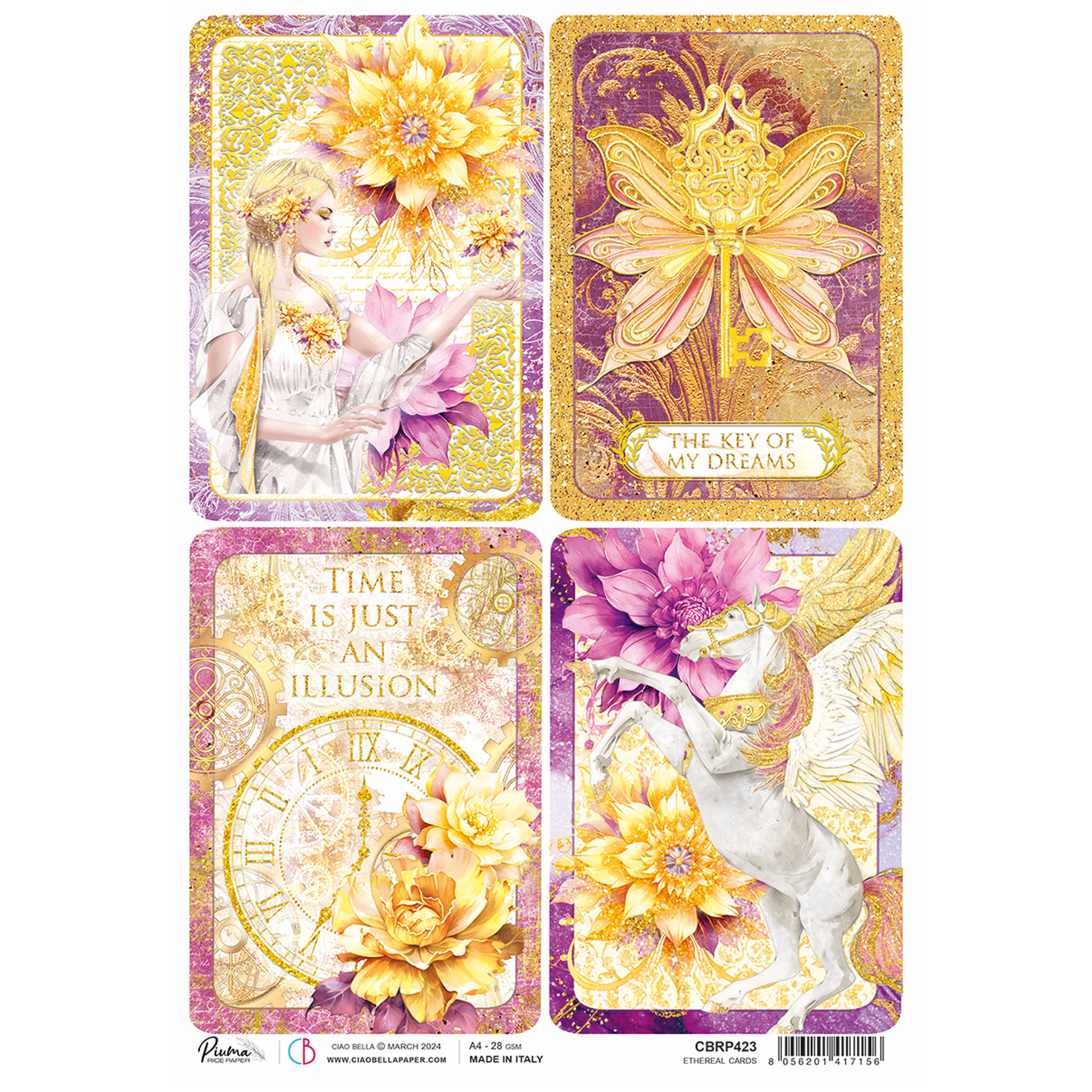 Decoupage Riisipaperi, illusion