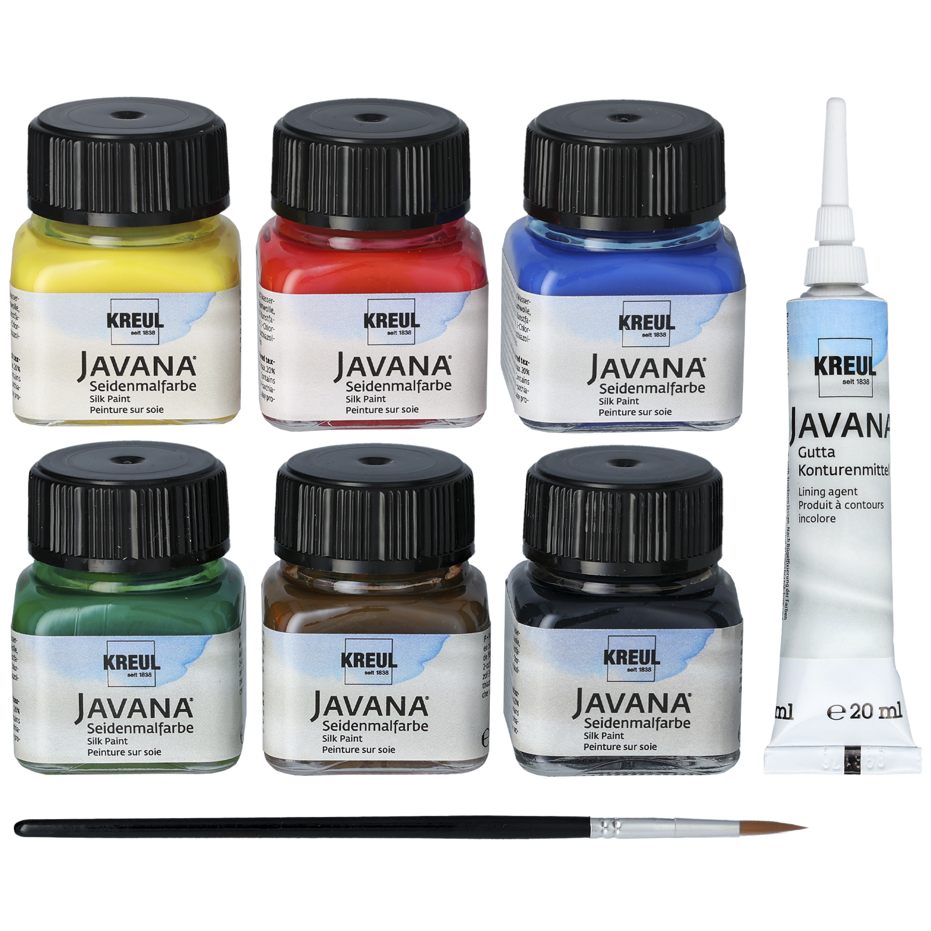 Sett silkemaling, basisfarger