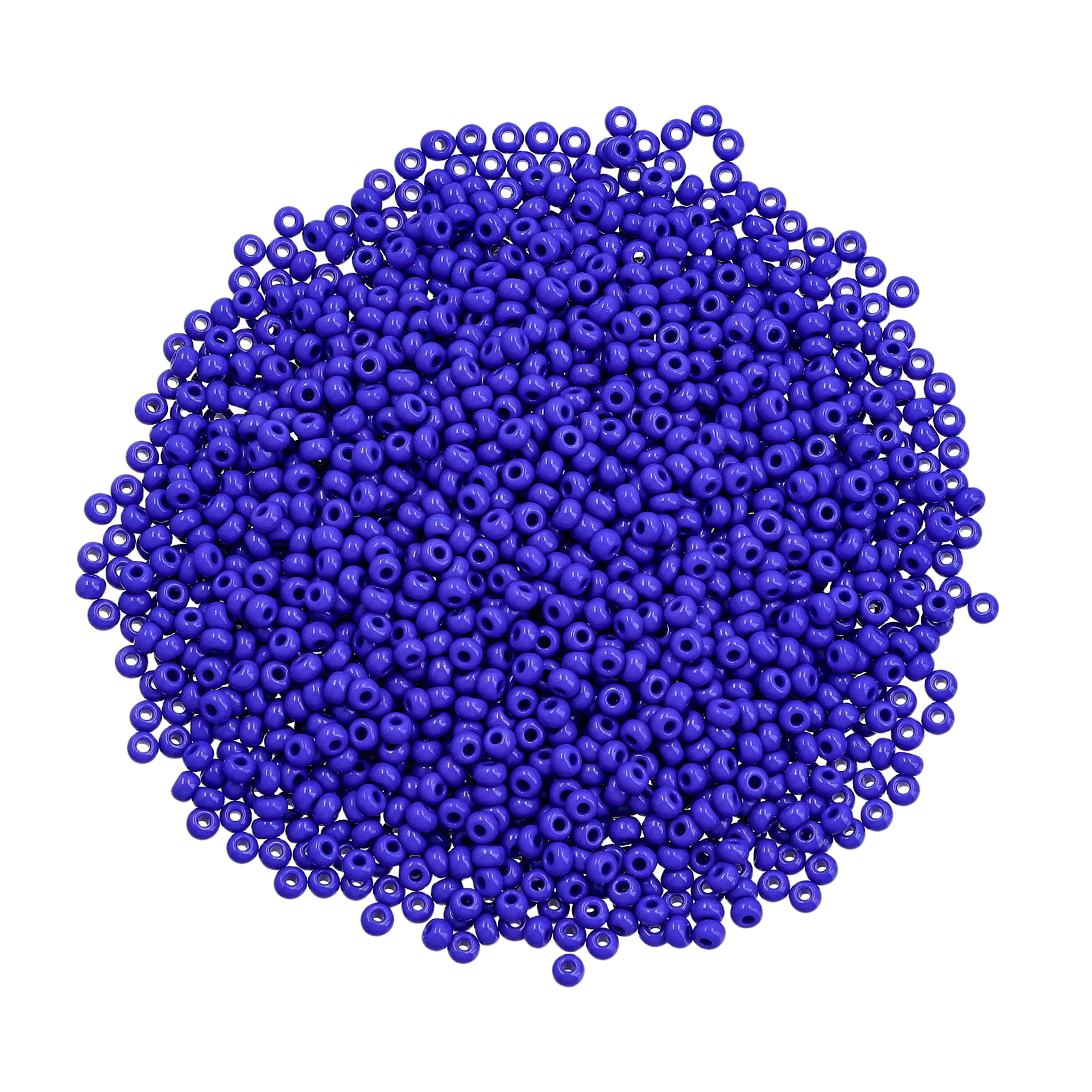 Rocaillesperler 9/0, blå opak