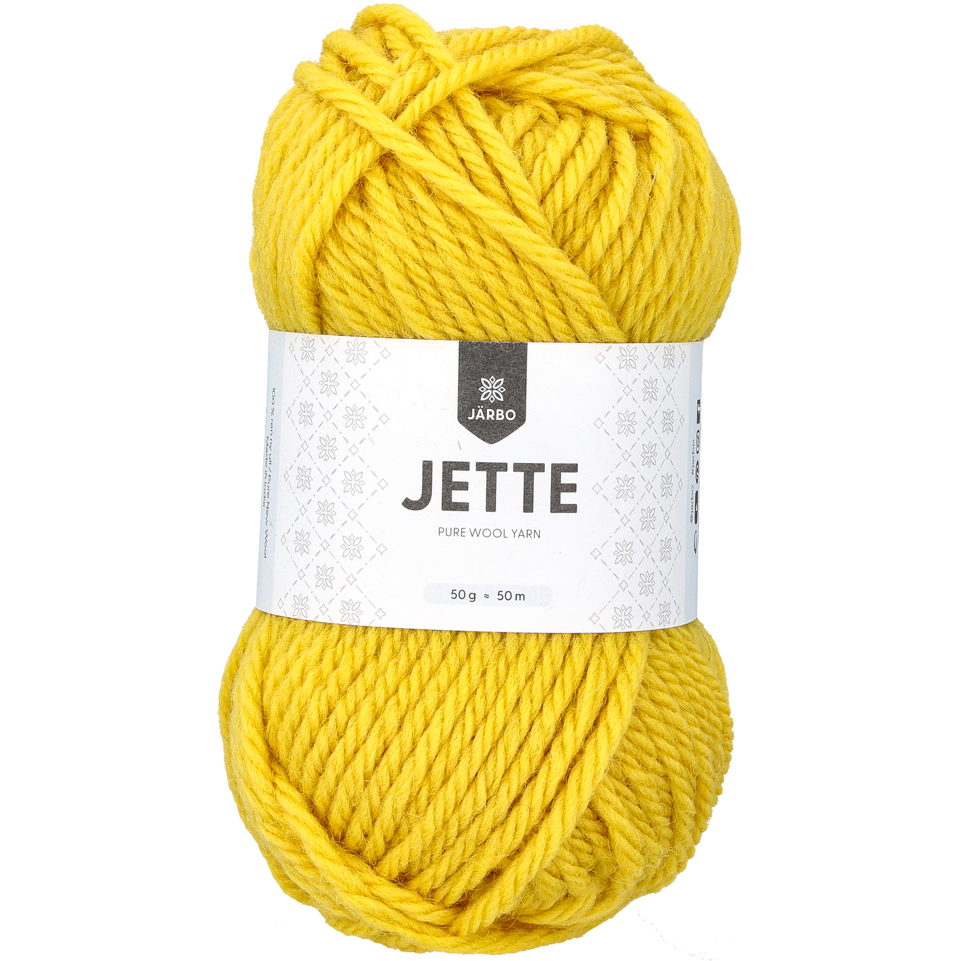 Järbo Jette ullgarn, kanarigul
