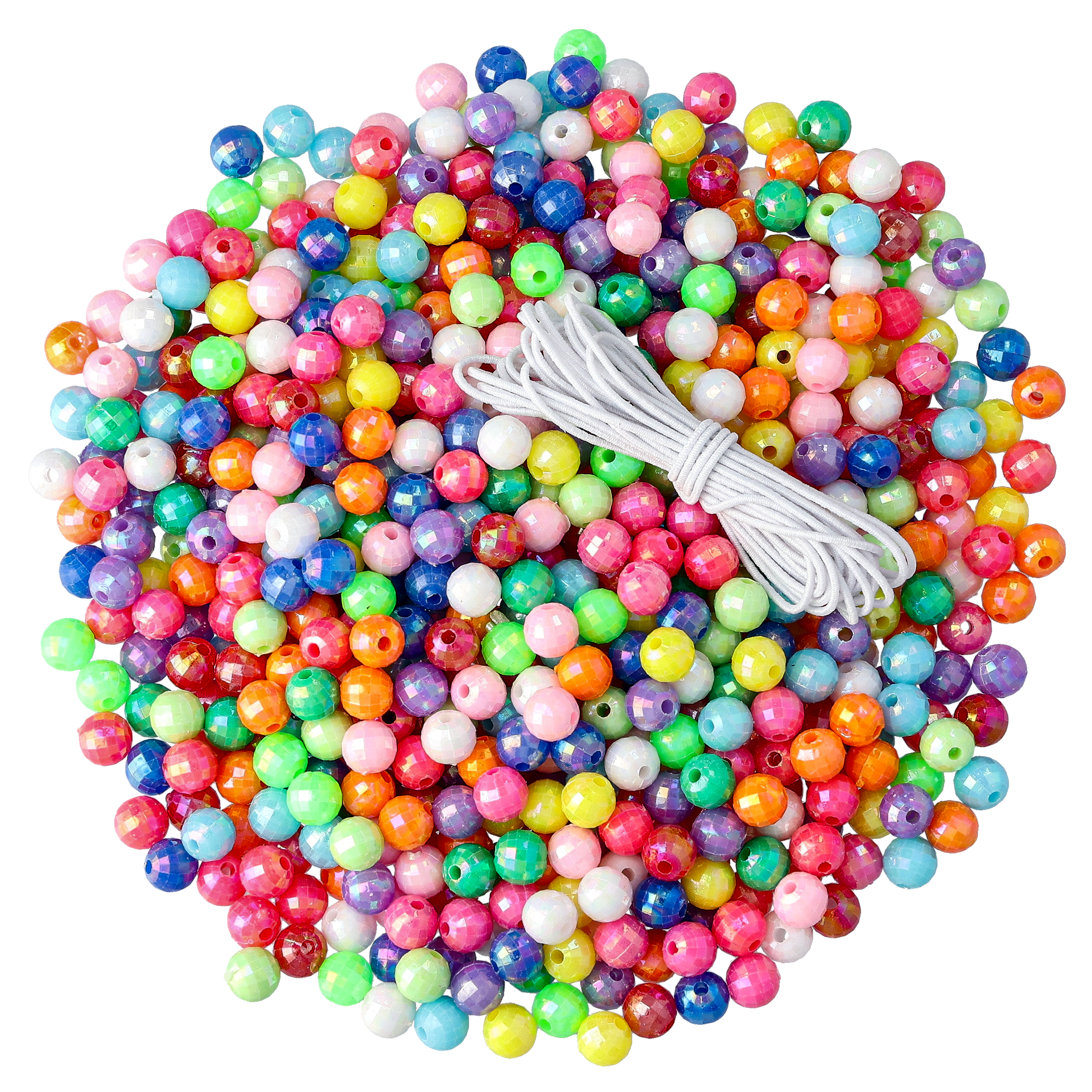 Plastpärlor, kristall