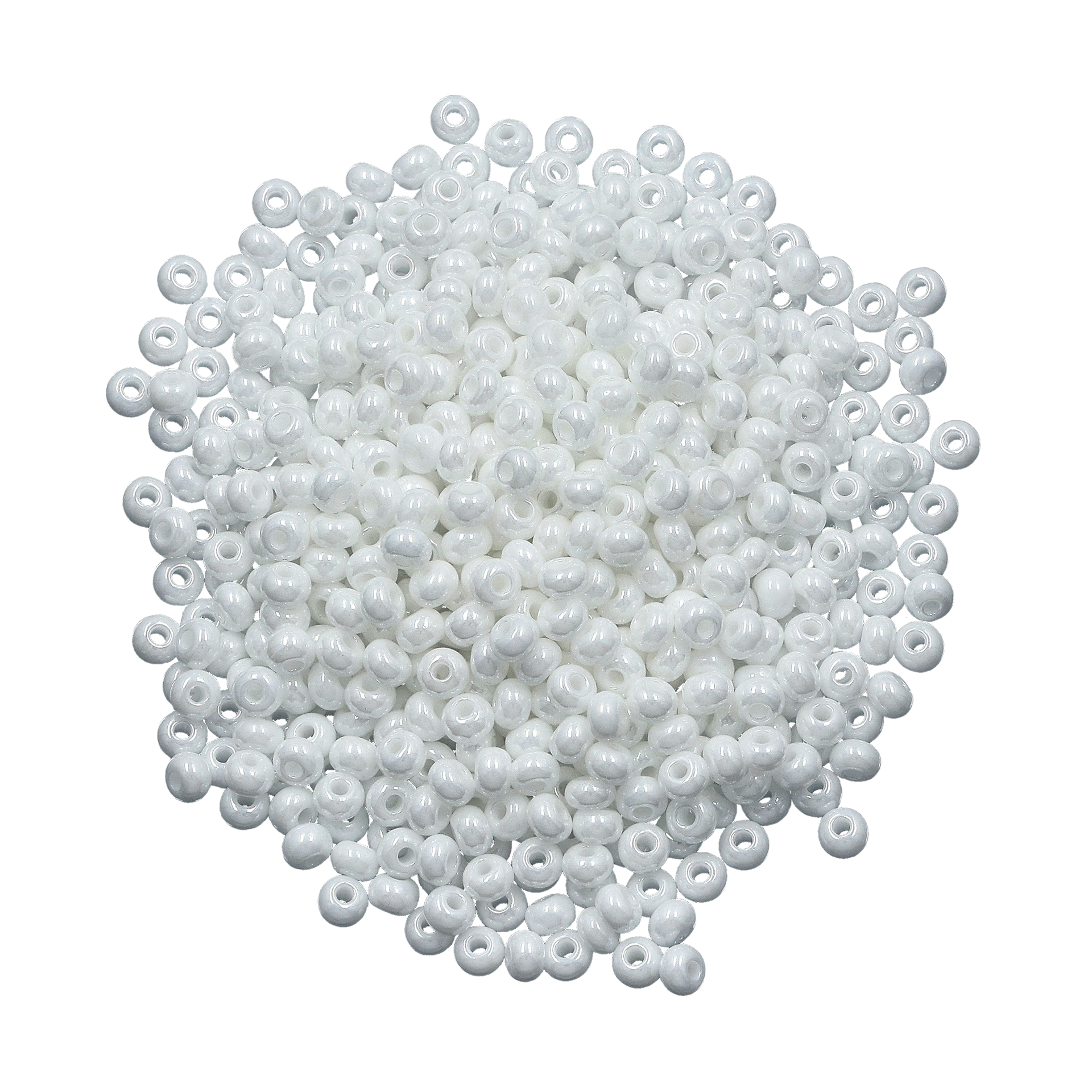 Rocailleshelmet 6/0, helmiäisvalkoinen