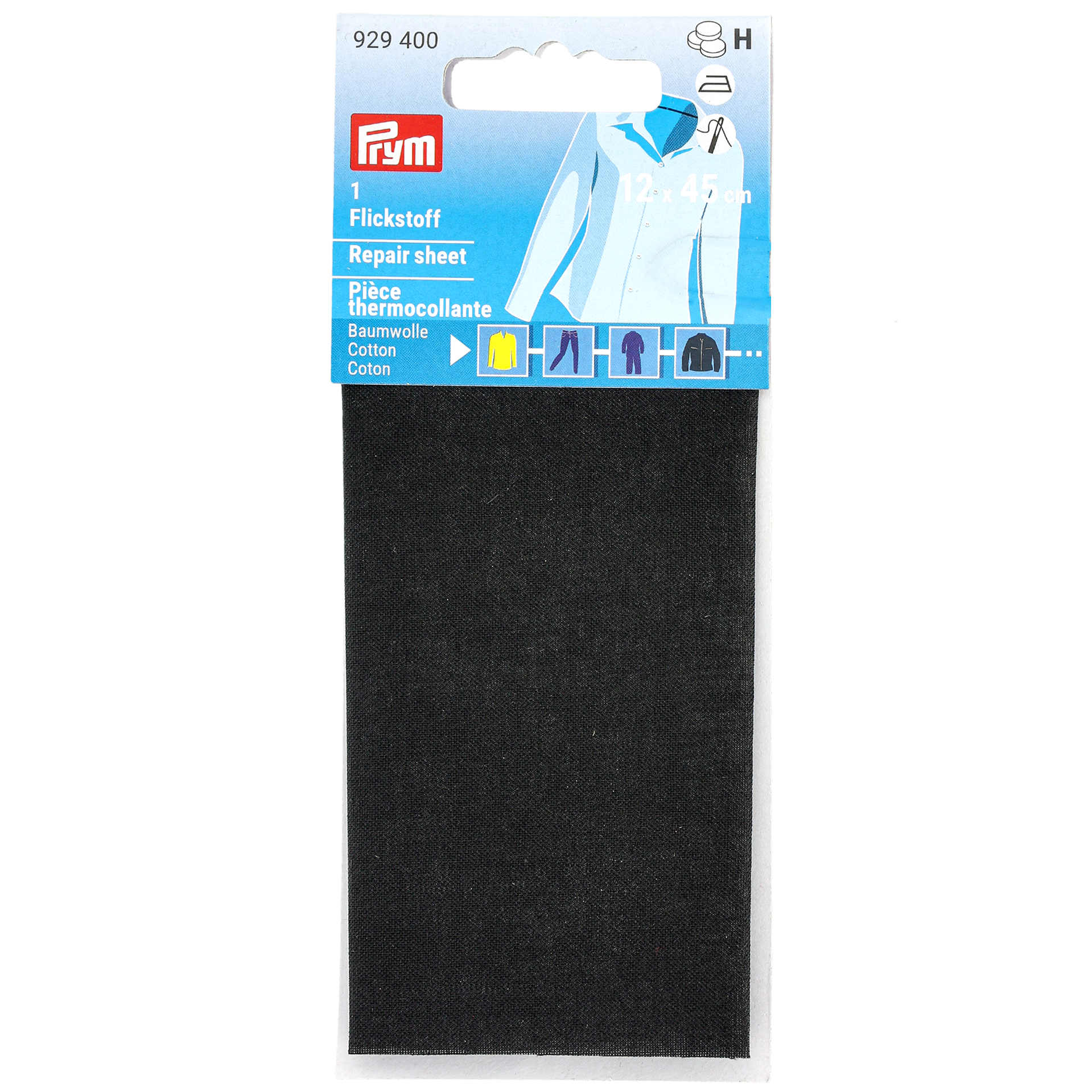 Laglapp bomull, svart