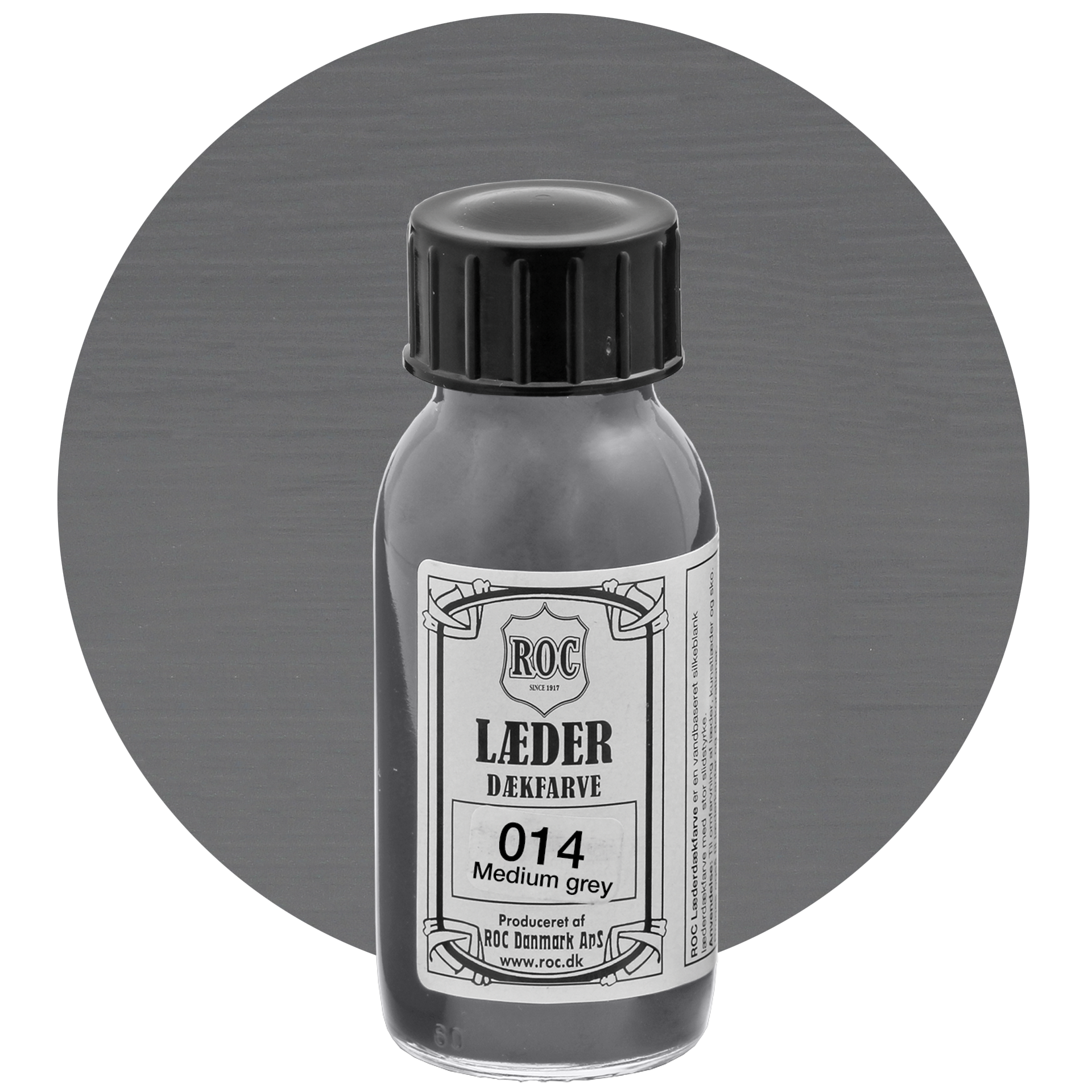 Læderdækfarve, medium grey