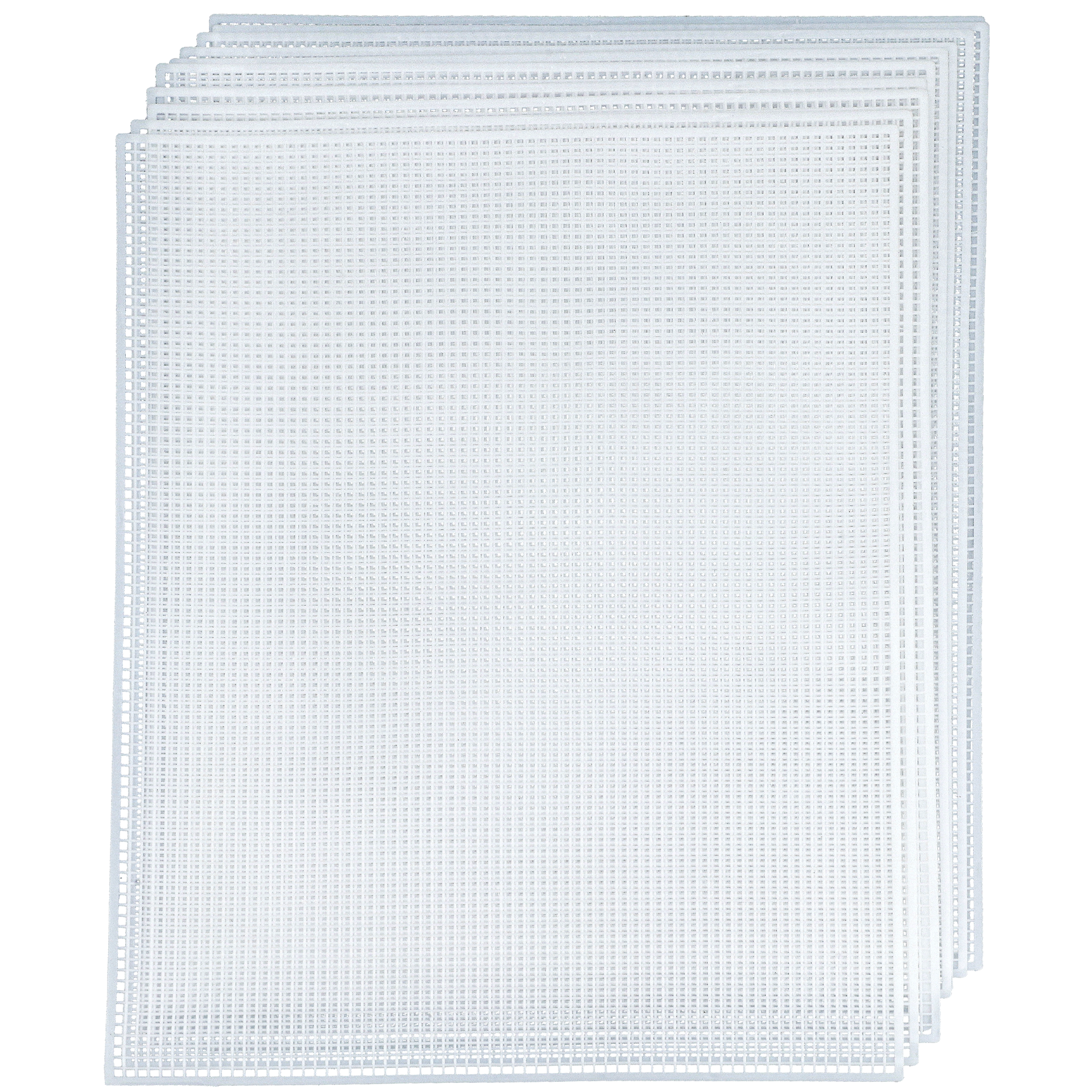 Pony Plastic canvas 10-pack, hvit