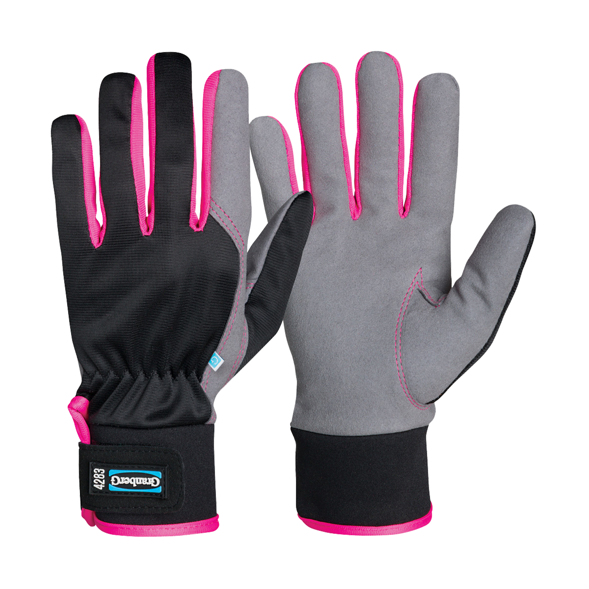 Montagehandske rosa, nr 8