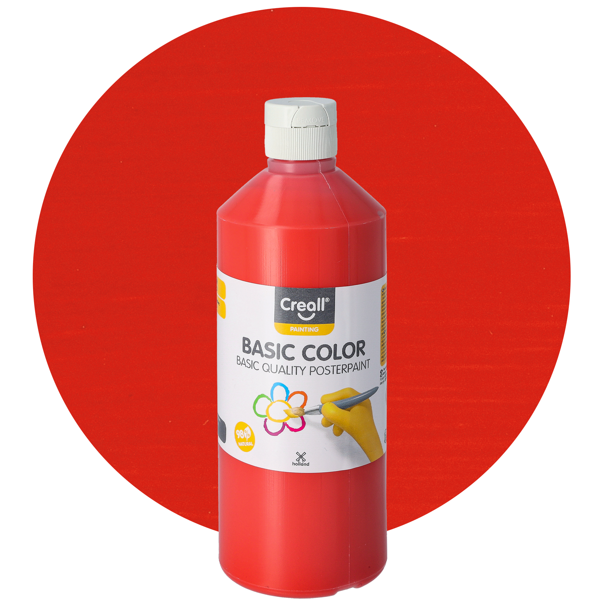 Basic color 500 ml, rød