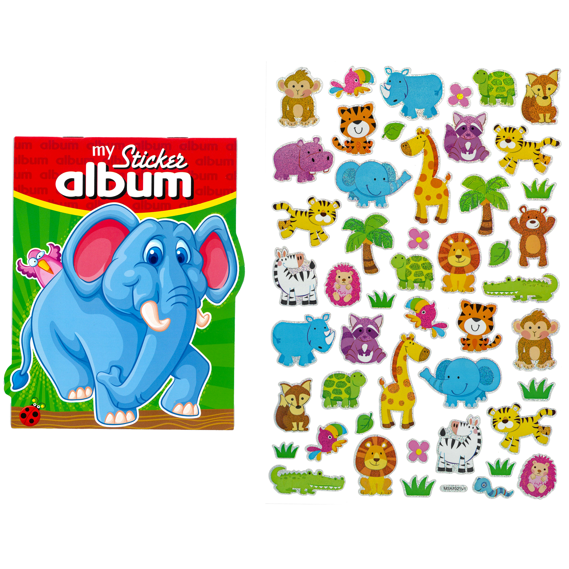 Klistermærker med album, dyr