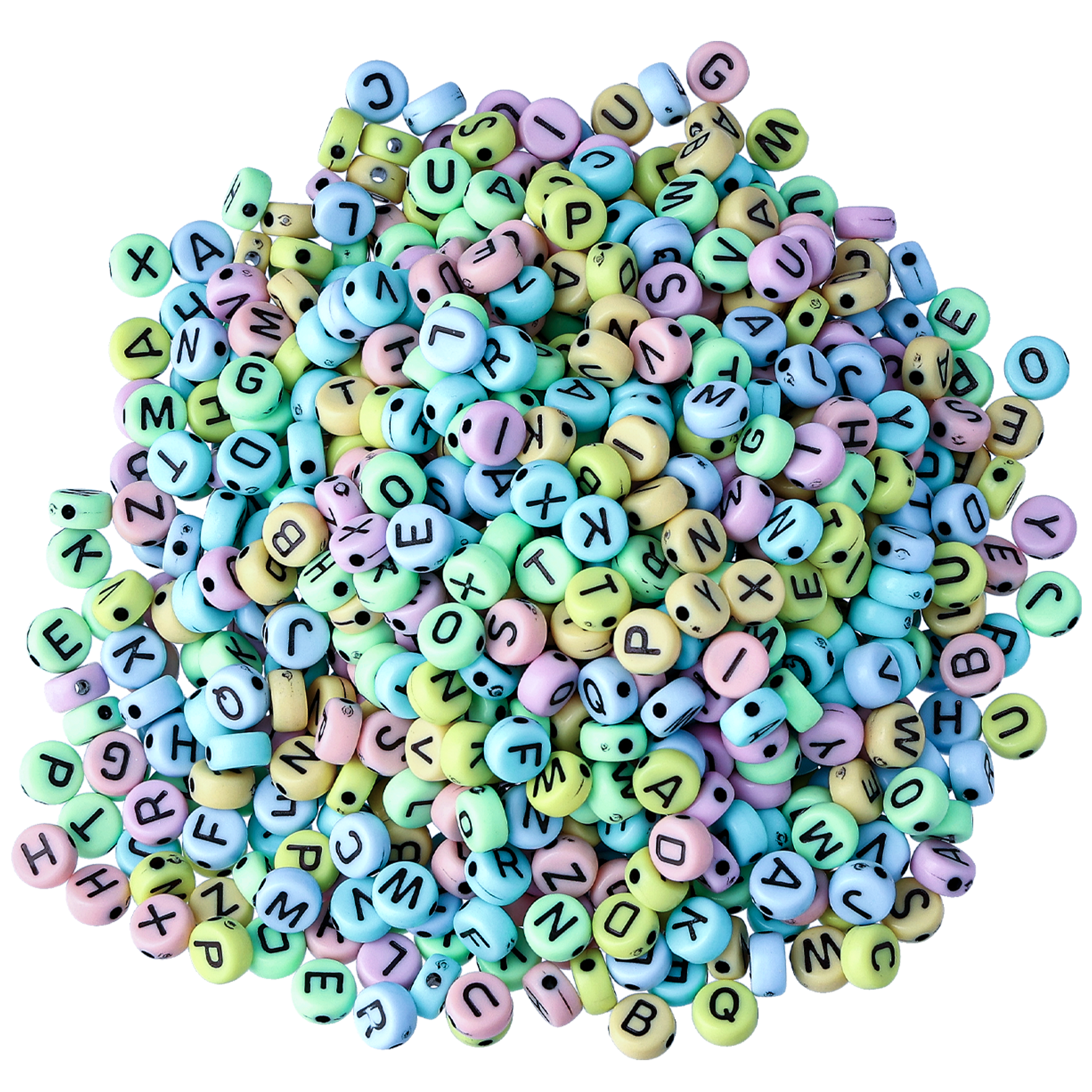 Plastperler bokstaver