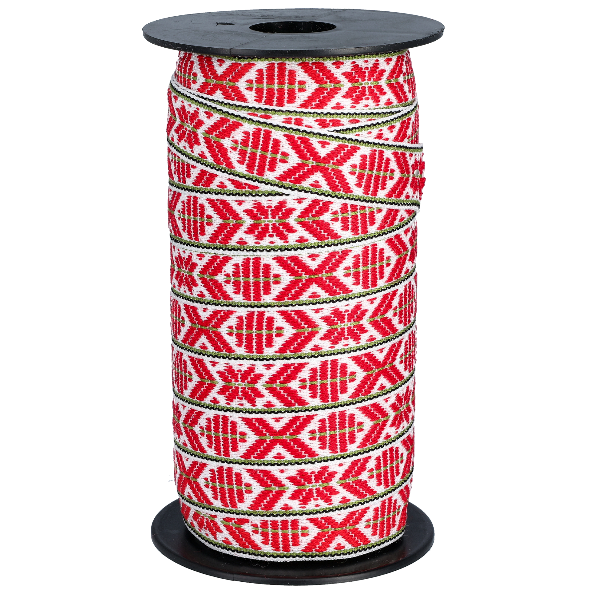 Allmoge bånd, rød/grønn/hvit