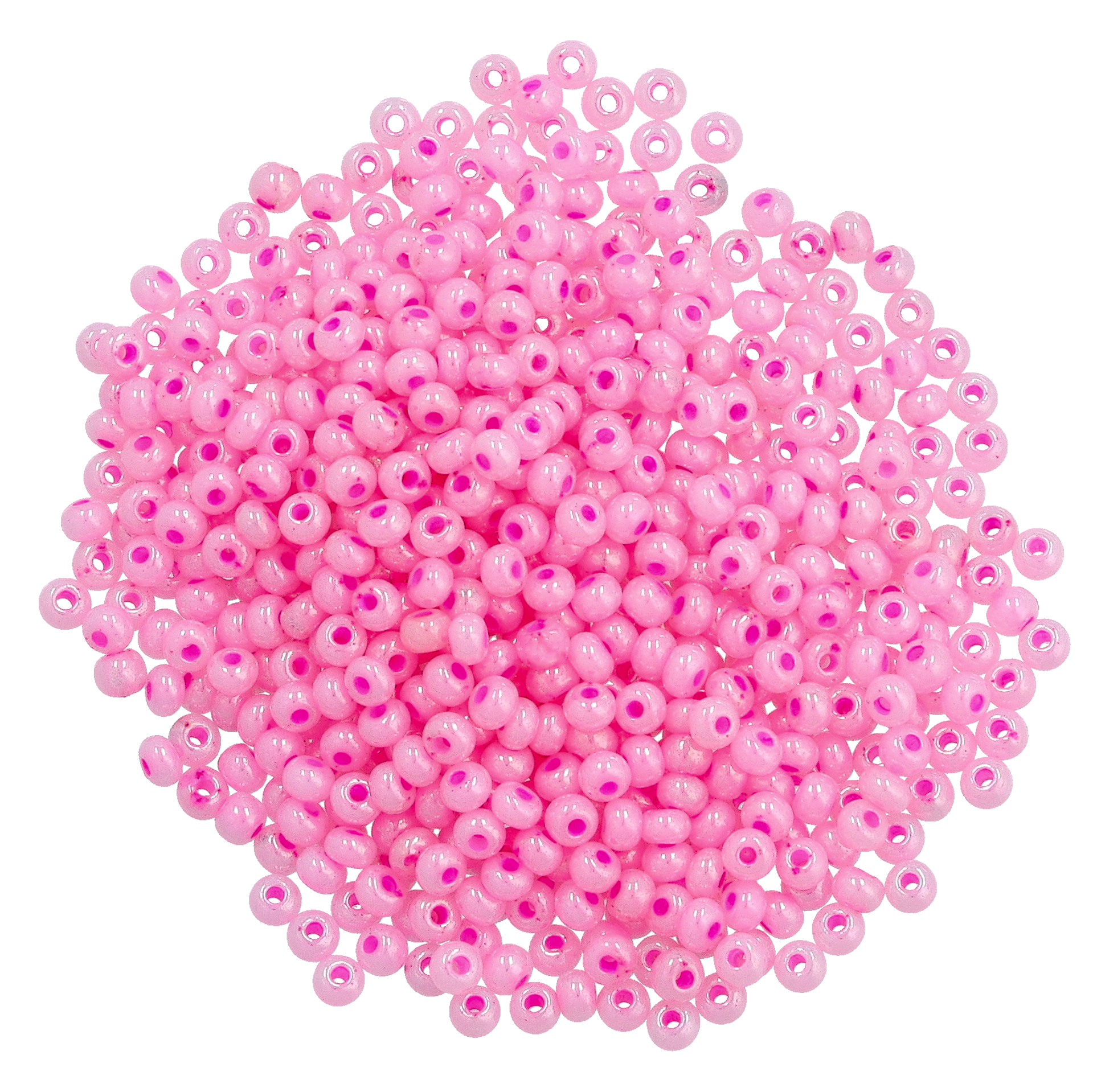 Rocailleshelmet 6/0, säihkyvä roosa