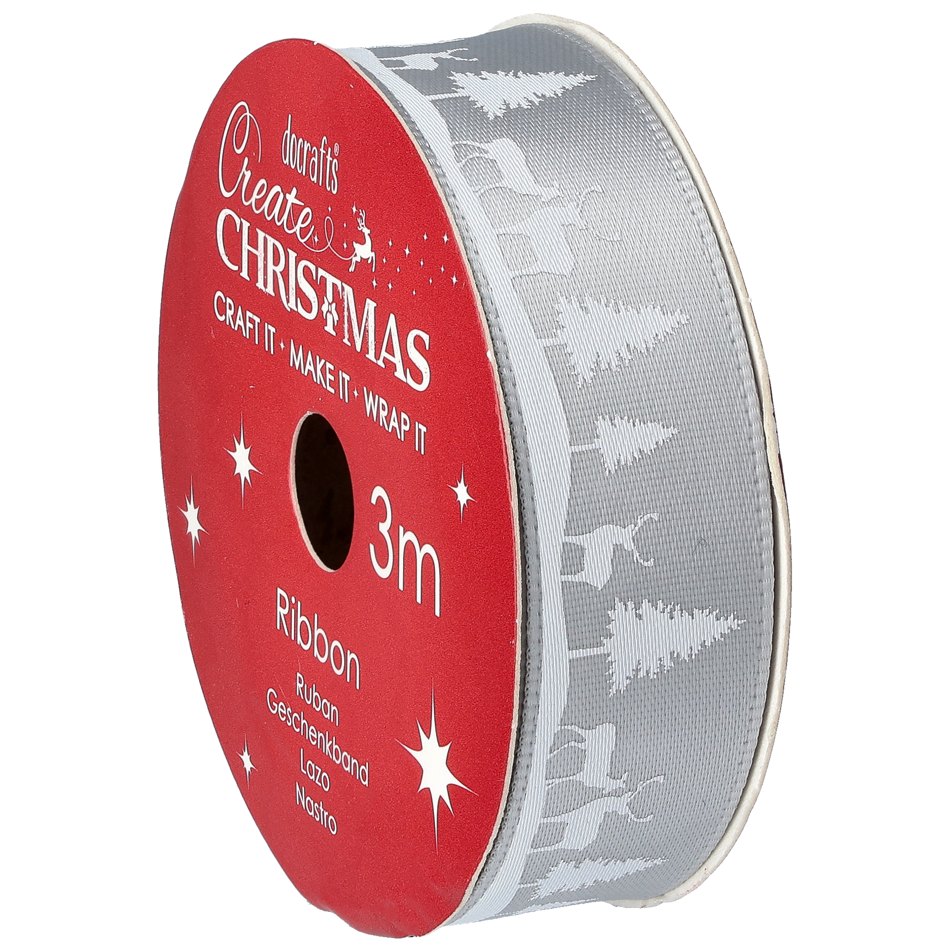 Satinbånd Jul, landskab