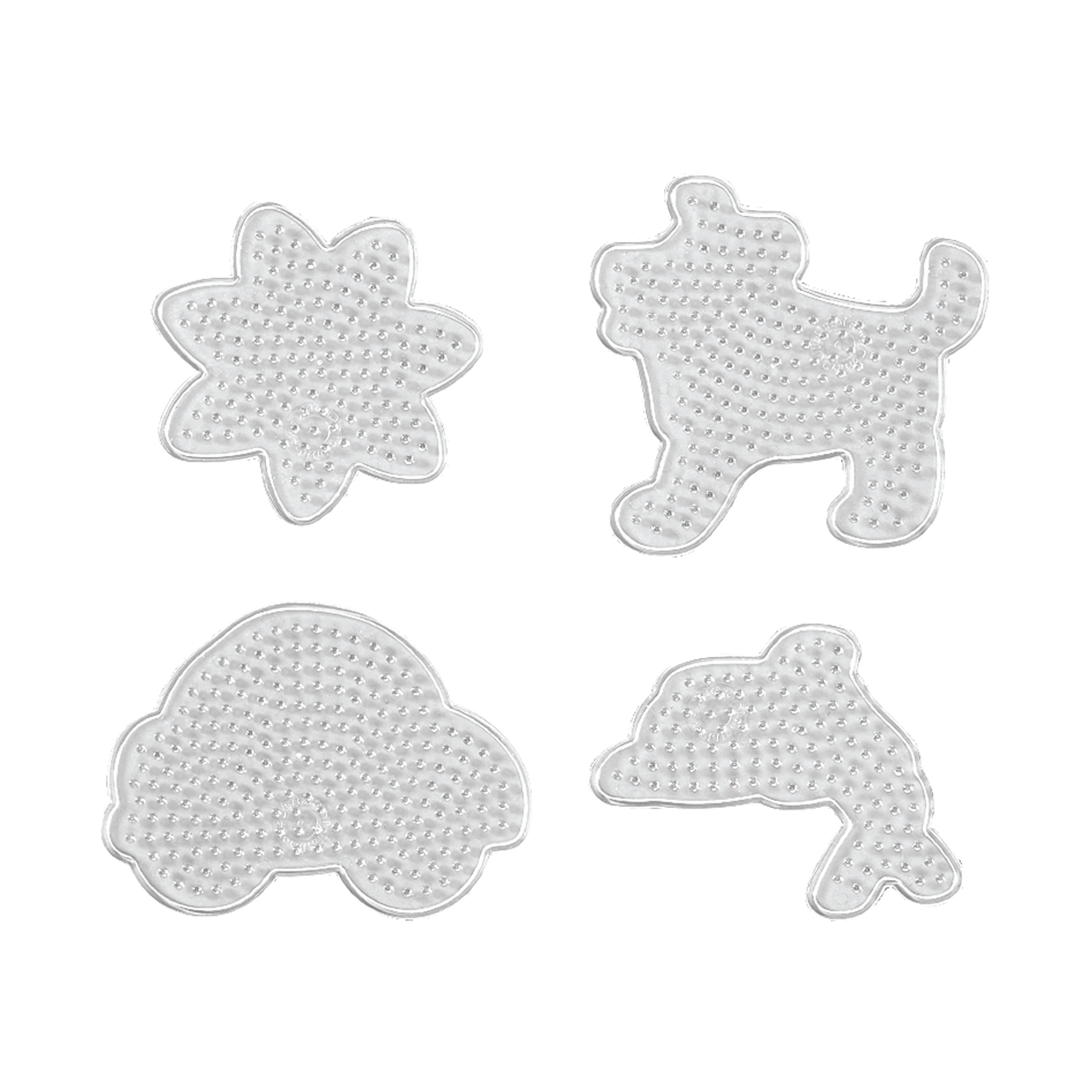 Stiftplader, hund/bil/fisk/blomst