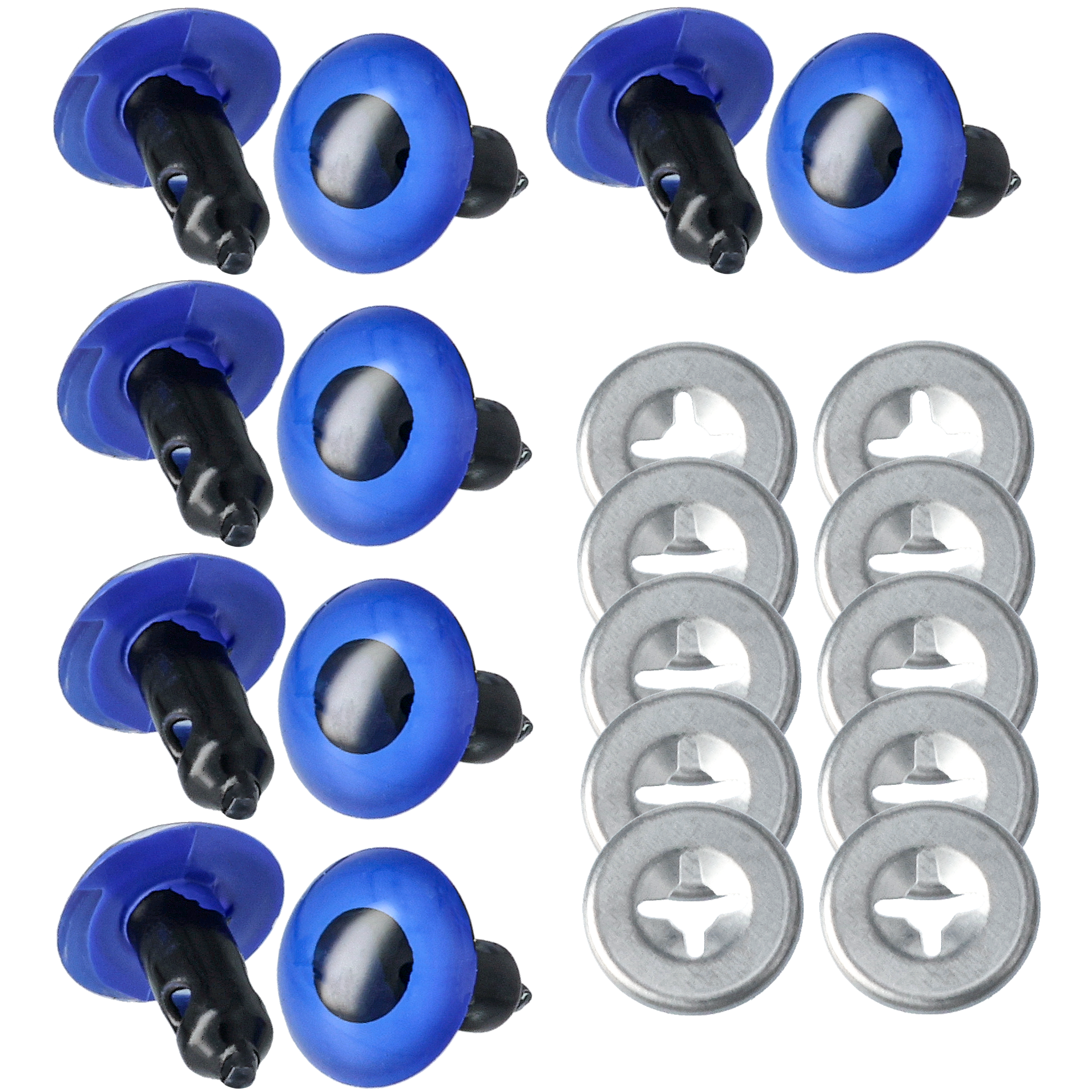 Varmuussilmät 8 mm, sininen