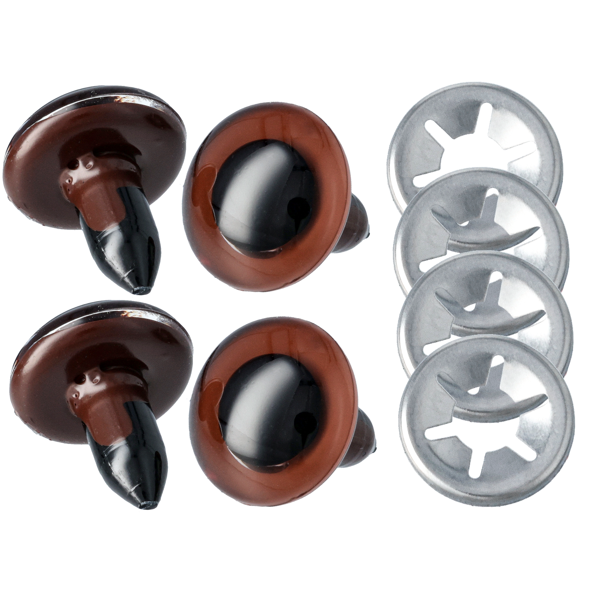 Varmuussilmät 16 mm, ruskea