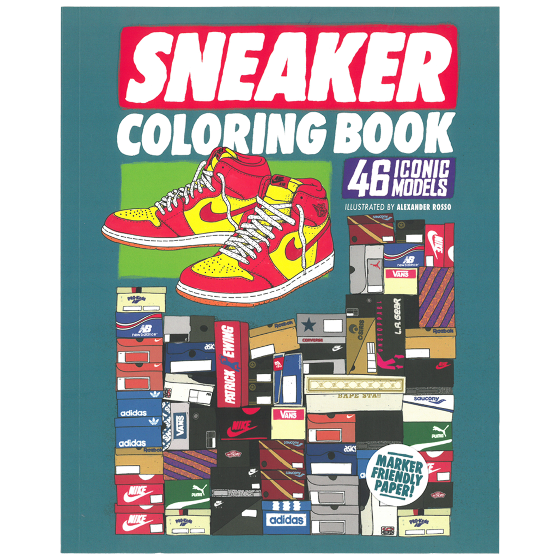Sneaker Coloring Book värityskirja