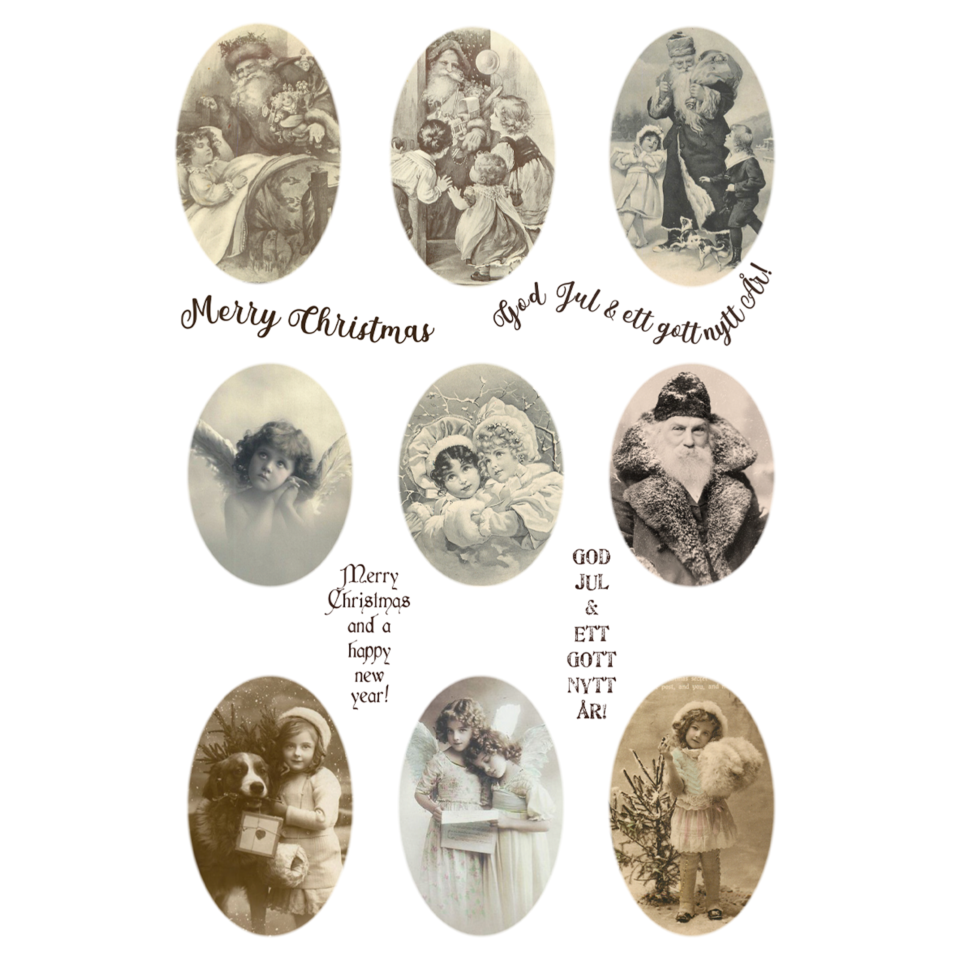 Transferark Vintage jul