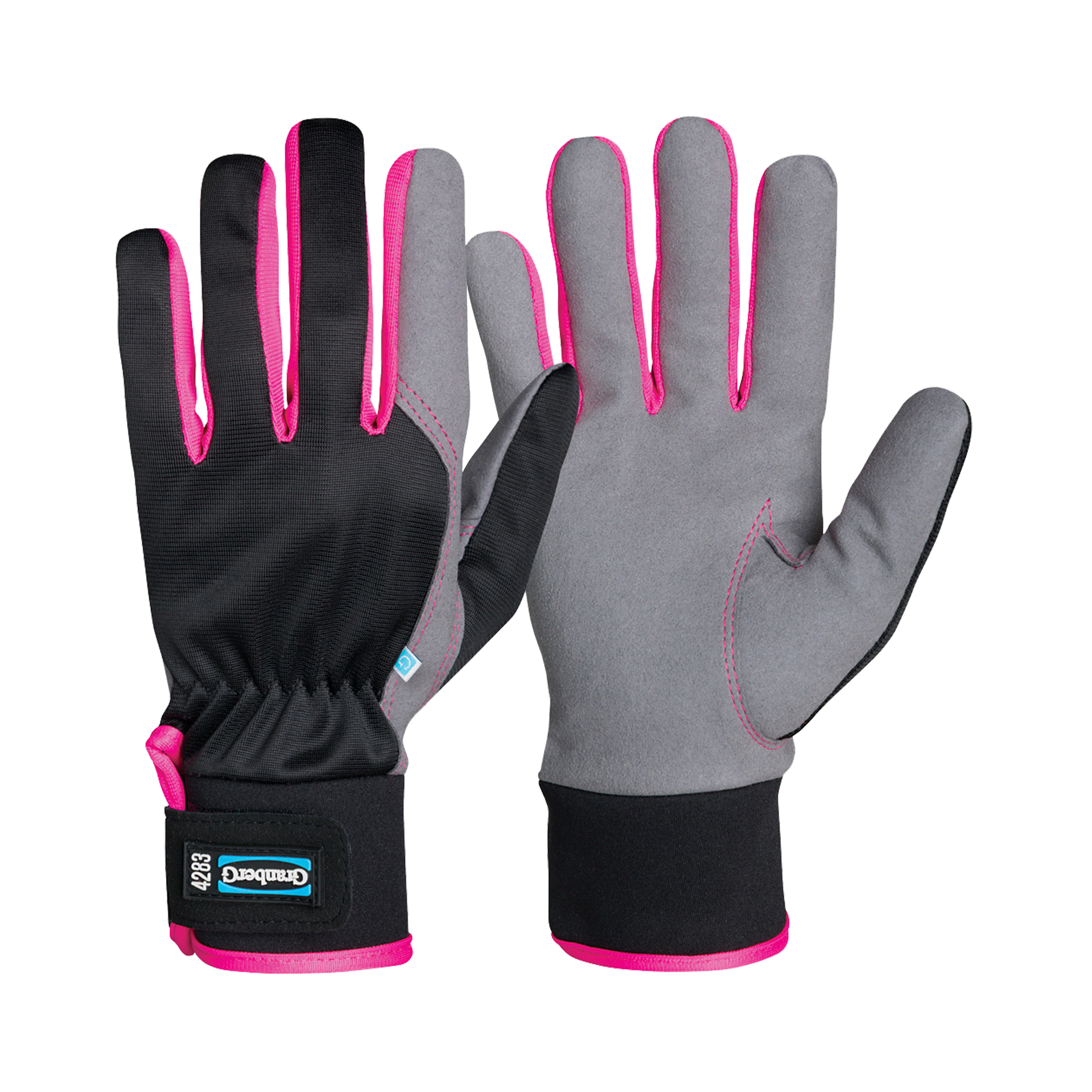 Montagehandske rosa, nr 7