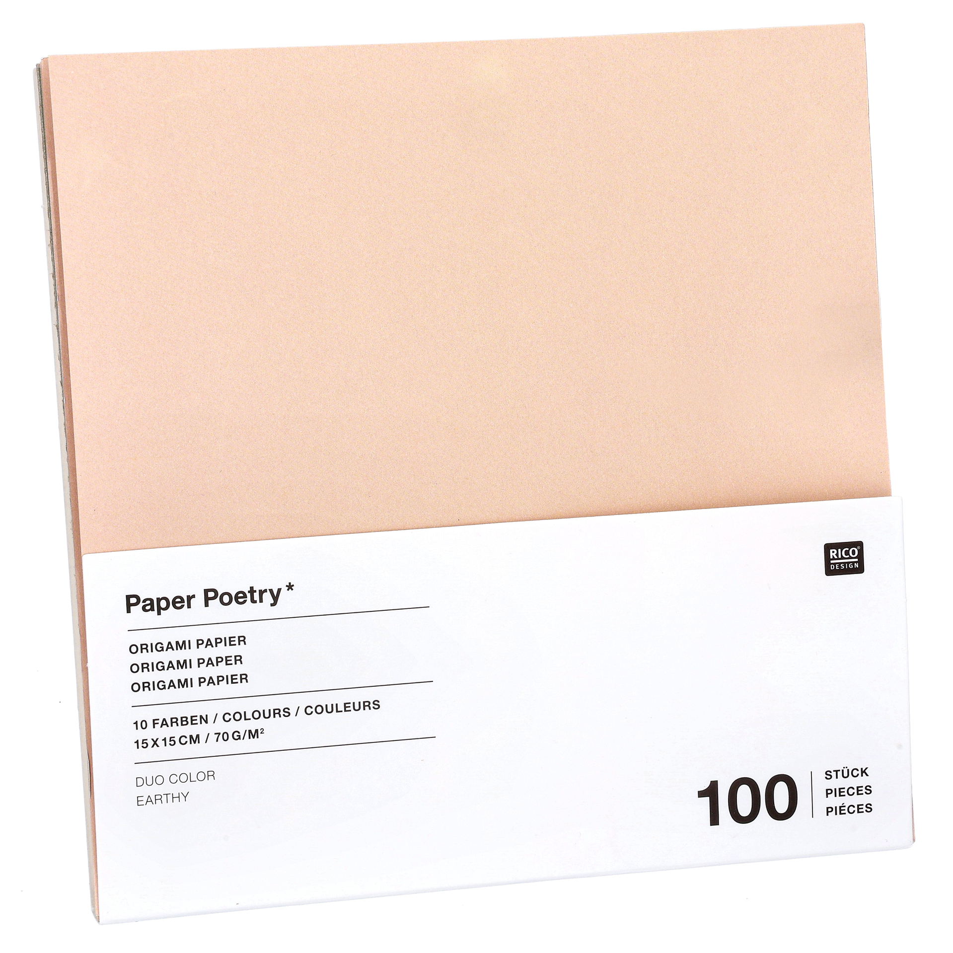 Origami paperi, earth tones