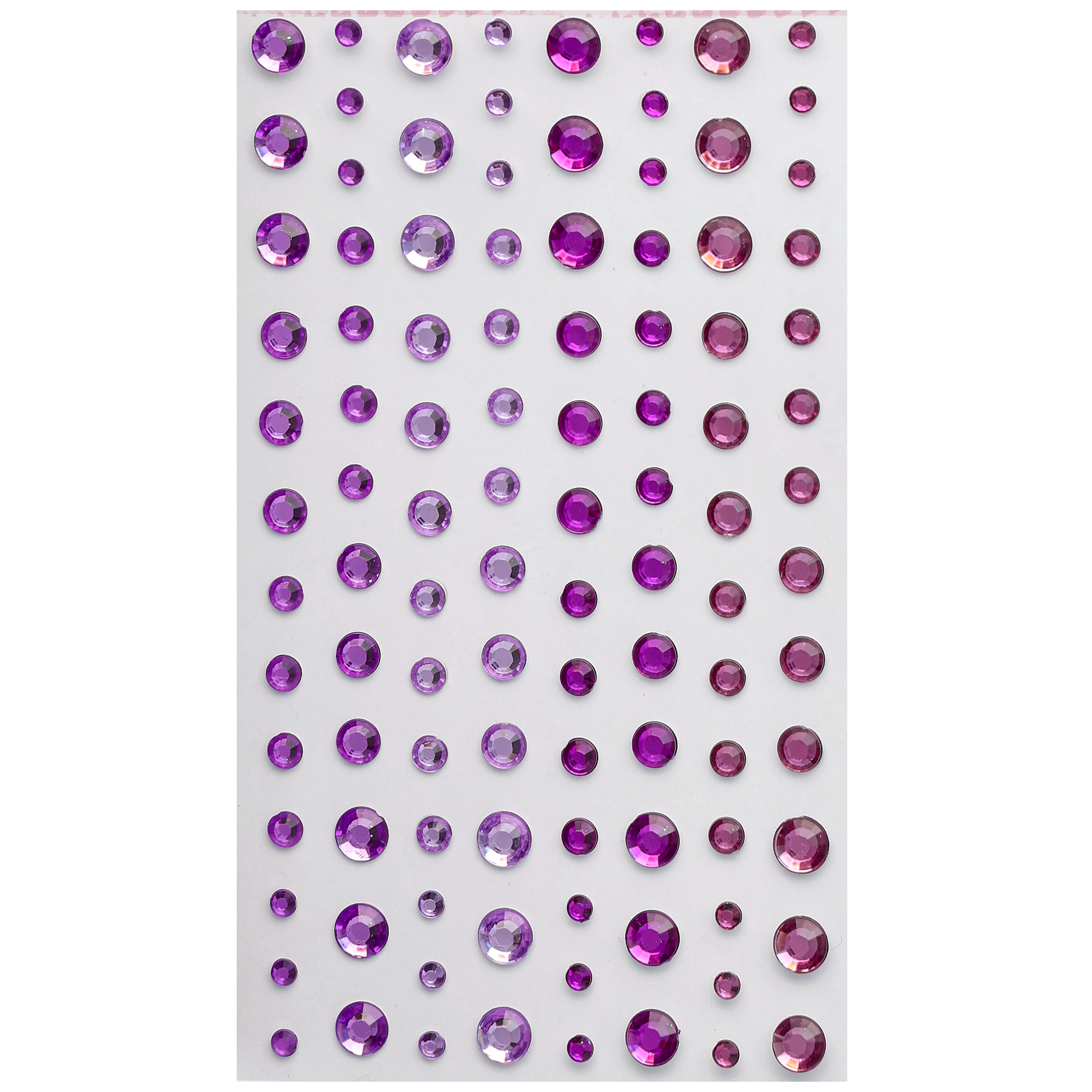 Dekorstrass, lilla nyanser