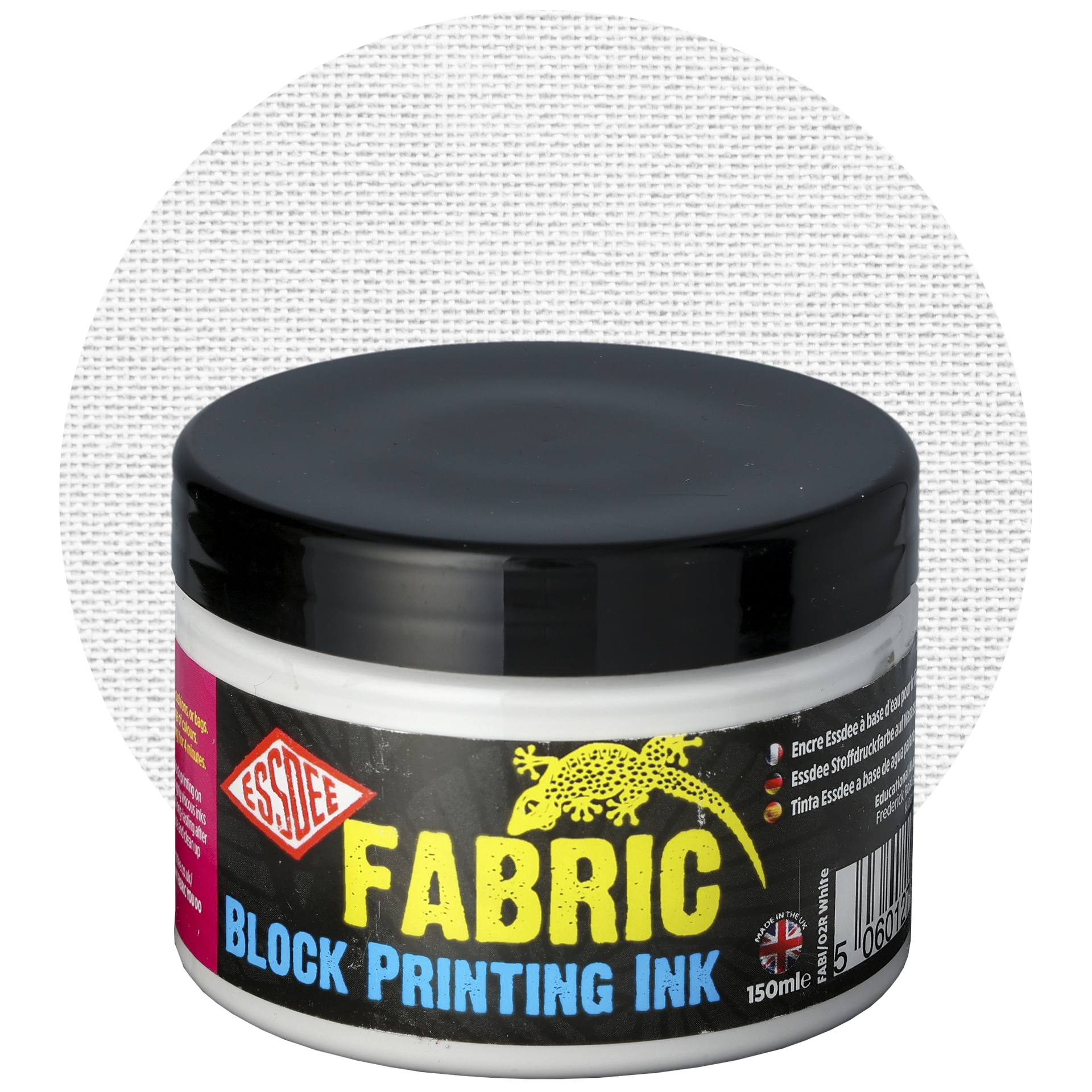 Linoleumfärg textil, vit