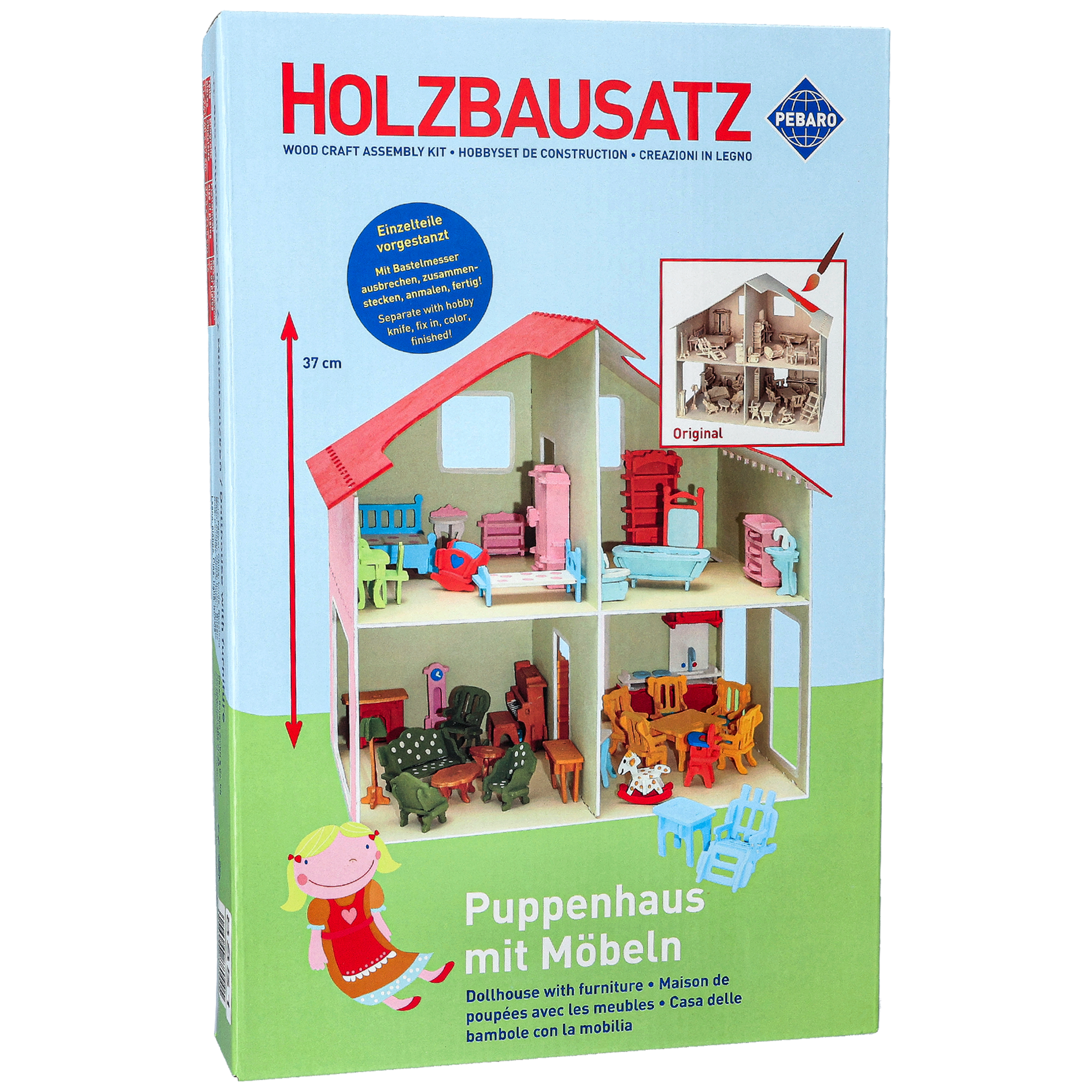 Dukkehus med møbler