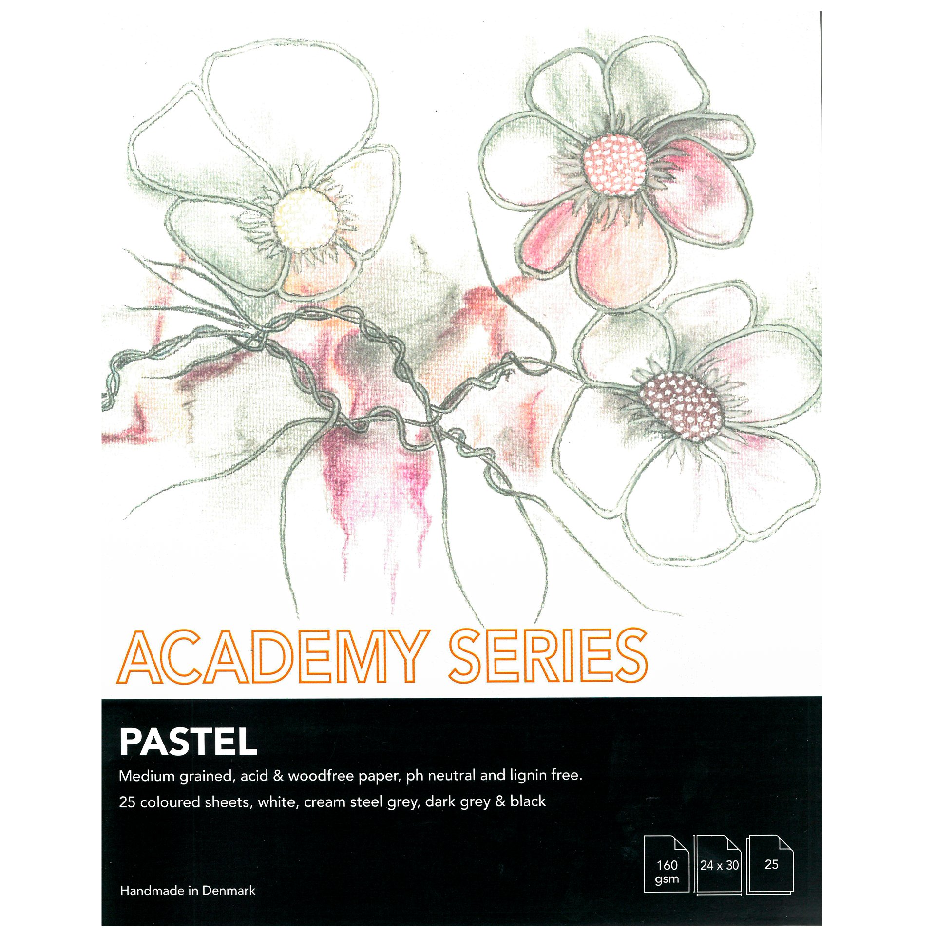 Pastellilehtiö, 240x300 mm