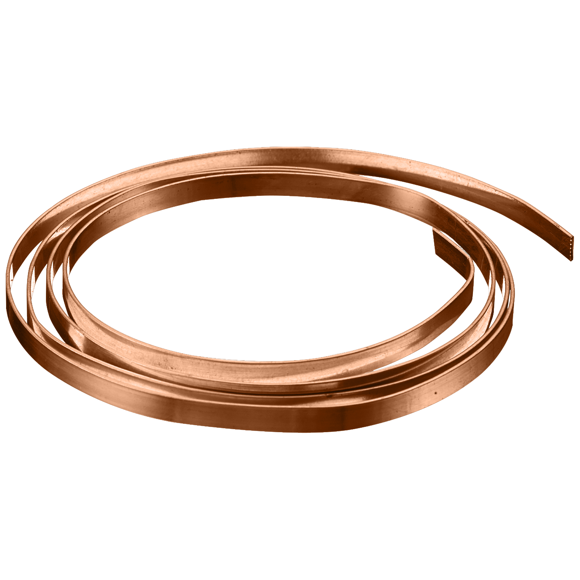 Flad metaltråd, kobber