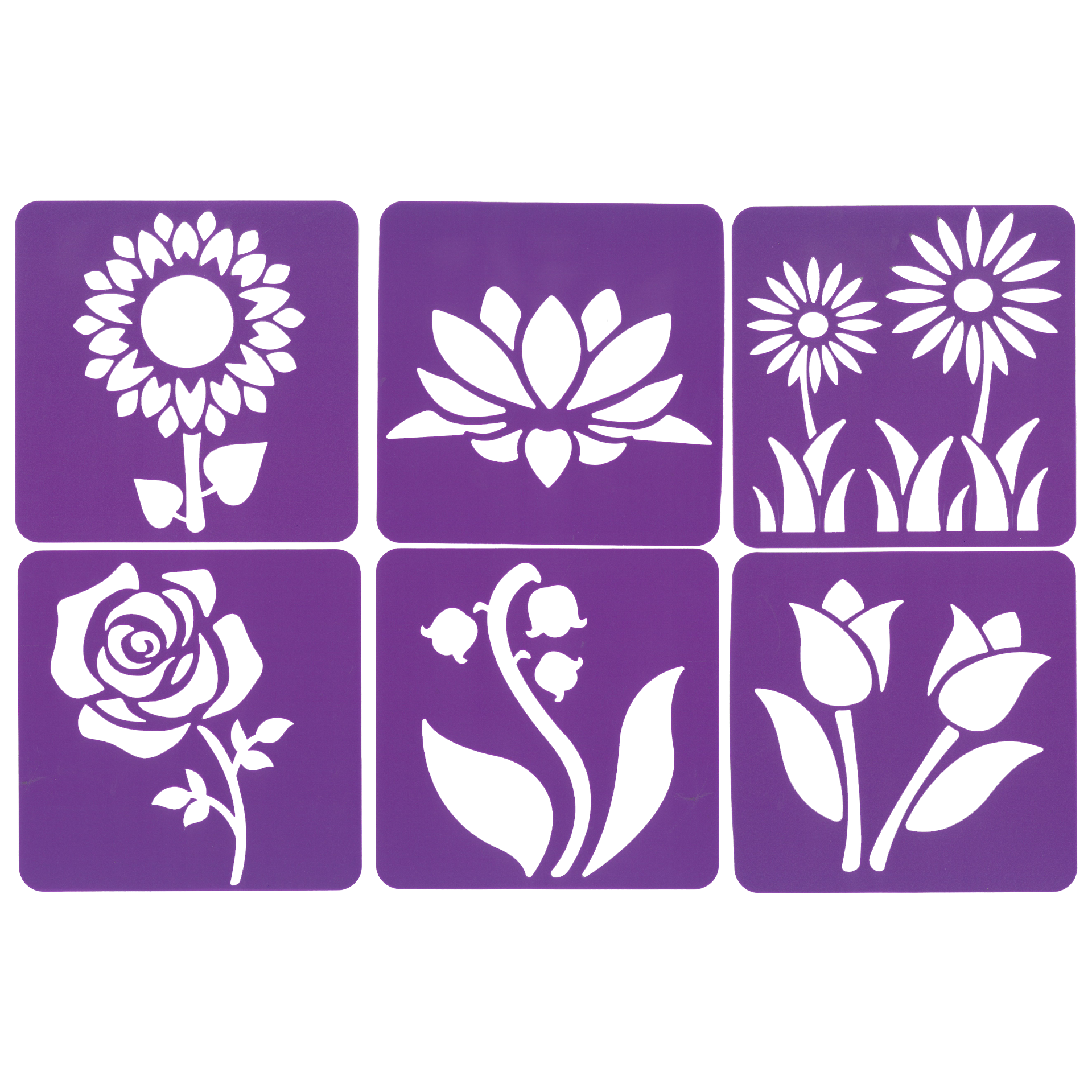 Stencil Blommor
