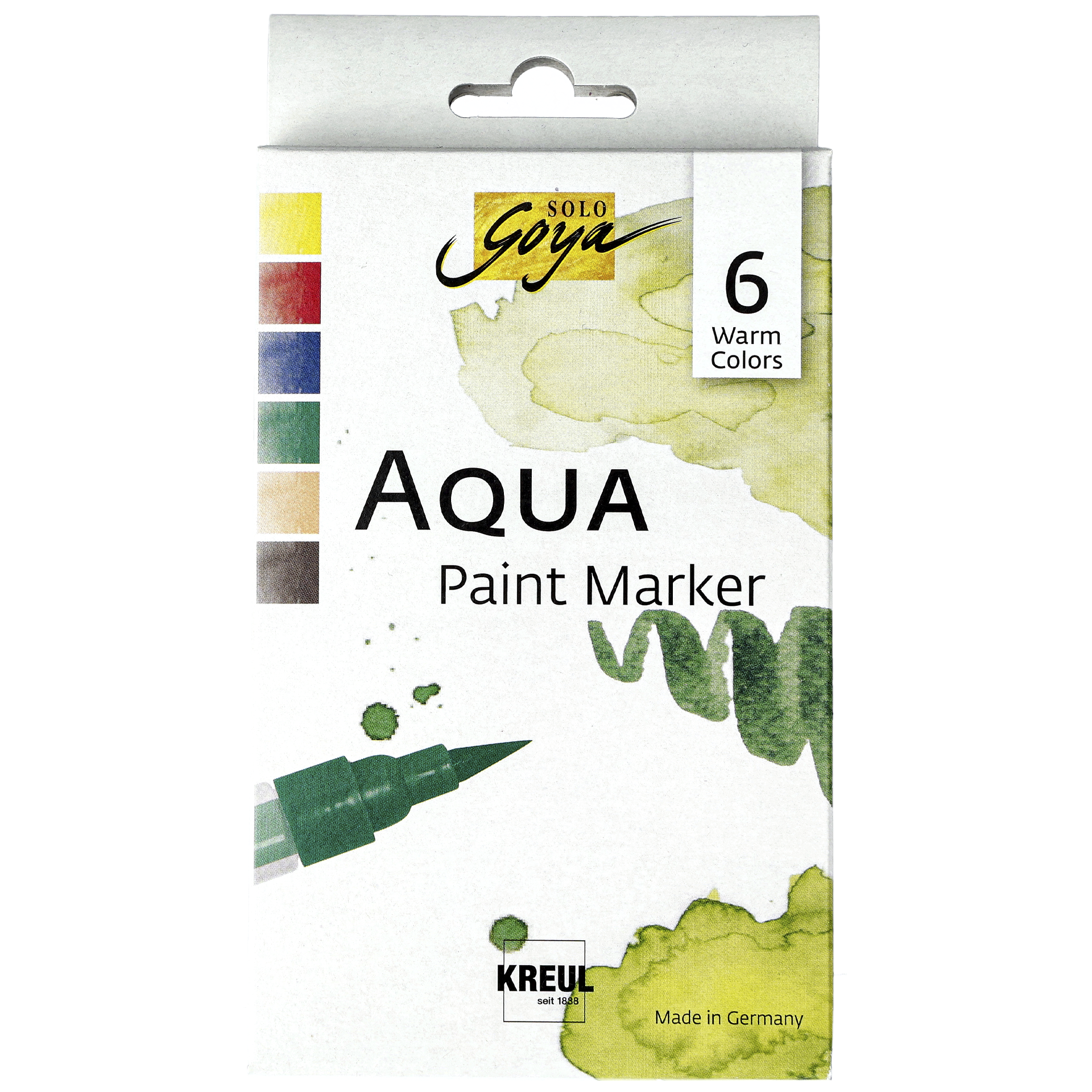Aqua paint marker, varme farger