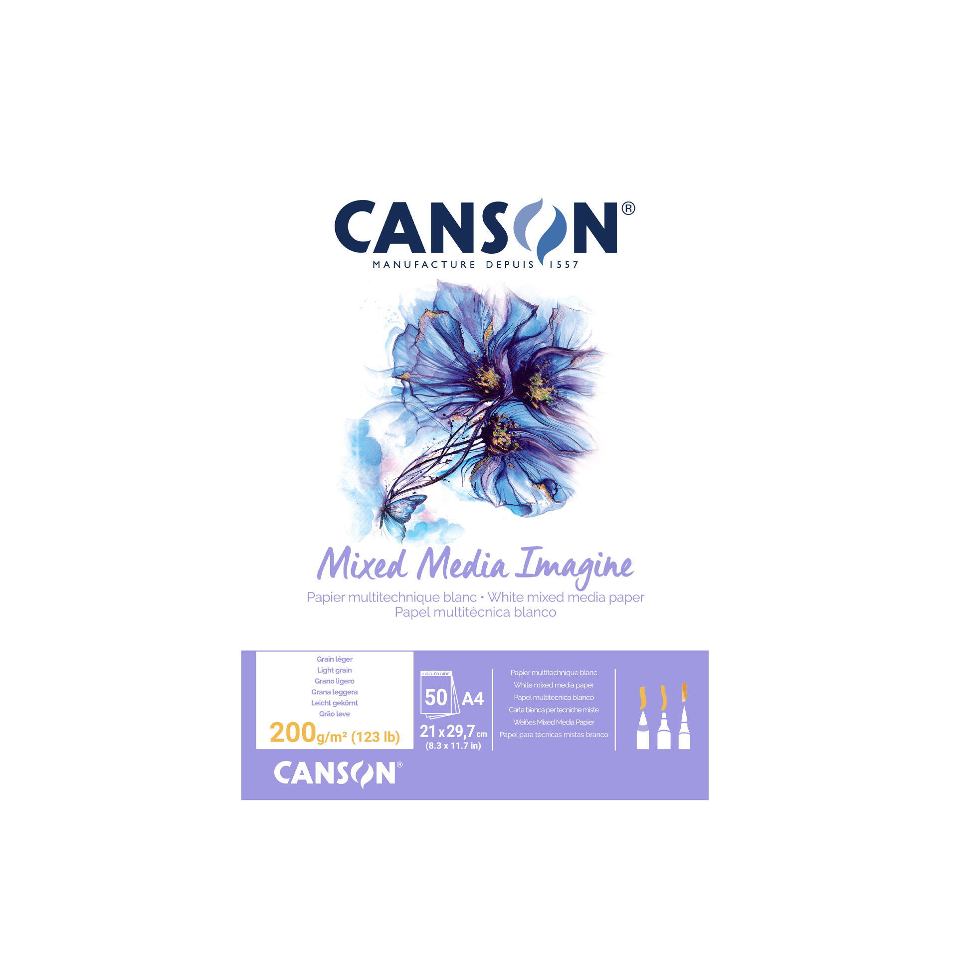Canson Mixed Media block, A4