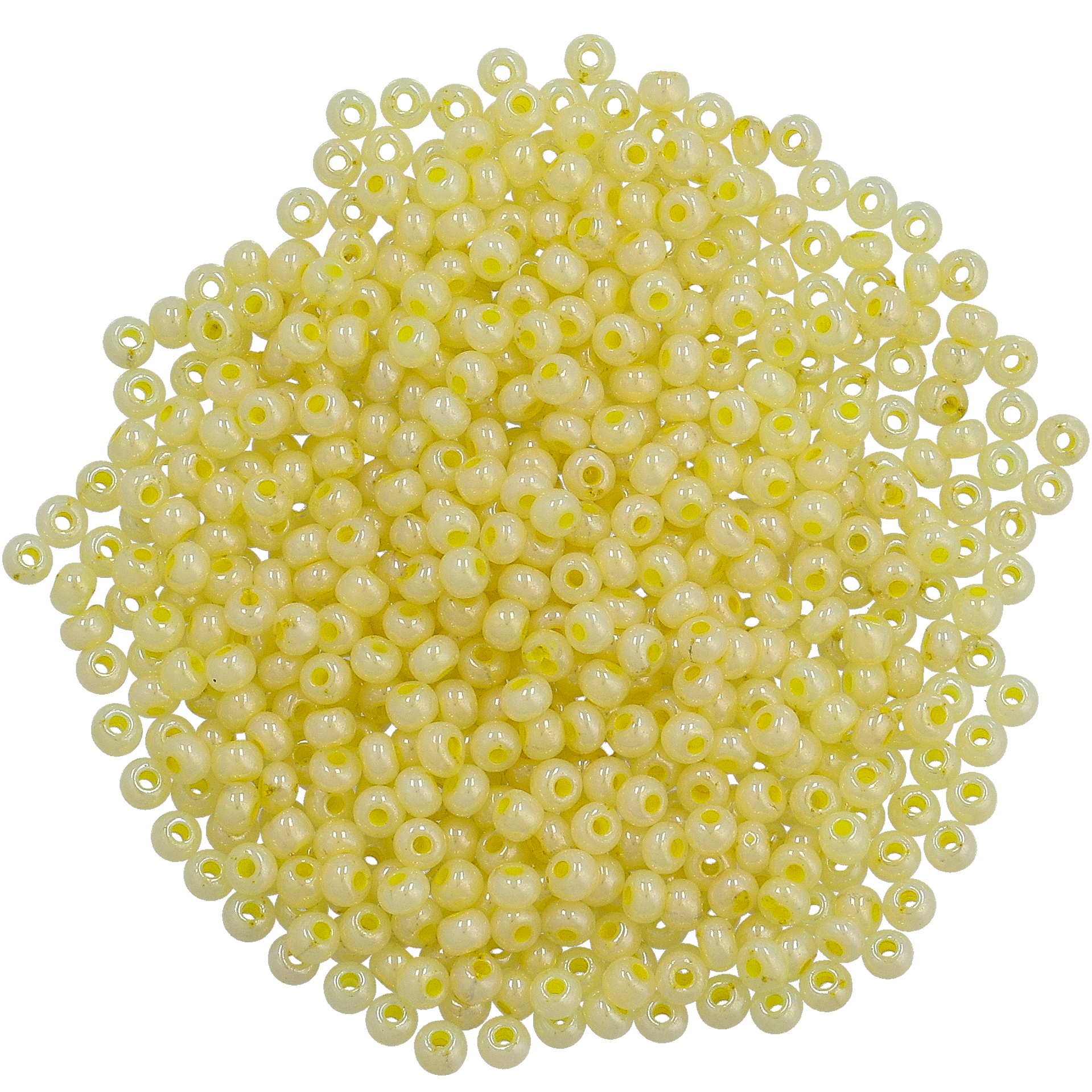 Rocailleshelmet 6/0, säihkyvä keltainen