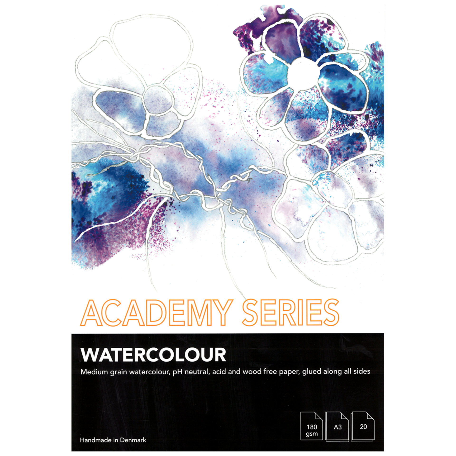 Akvarellblokk, A3
