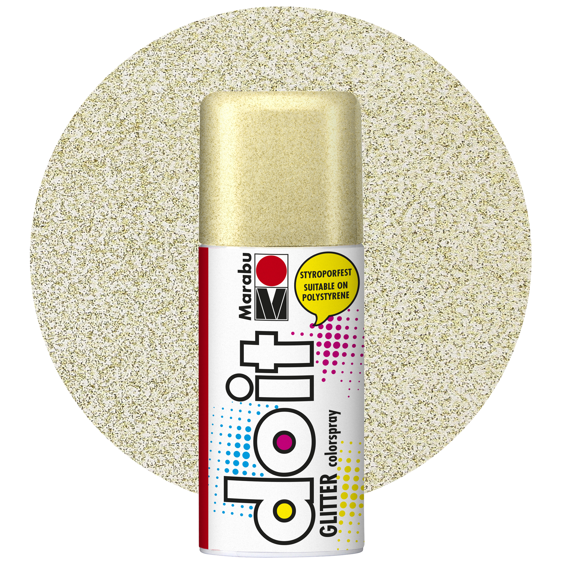 Sprayfärg glitter, guld