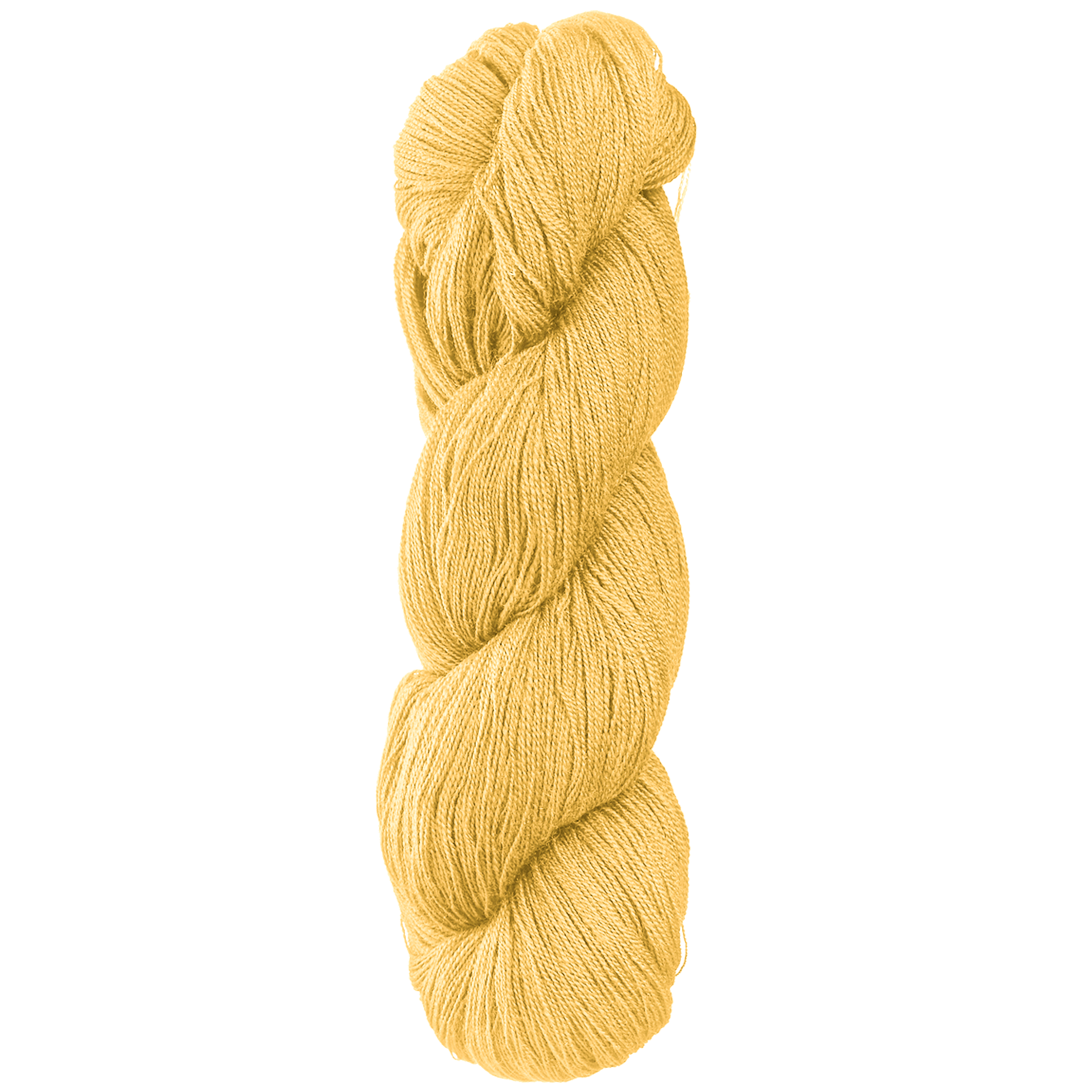Kammet uldgarn, smørgul